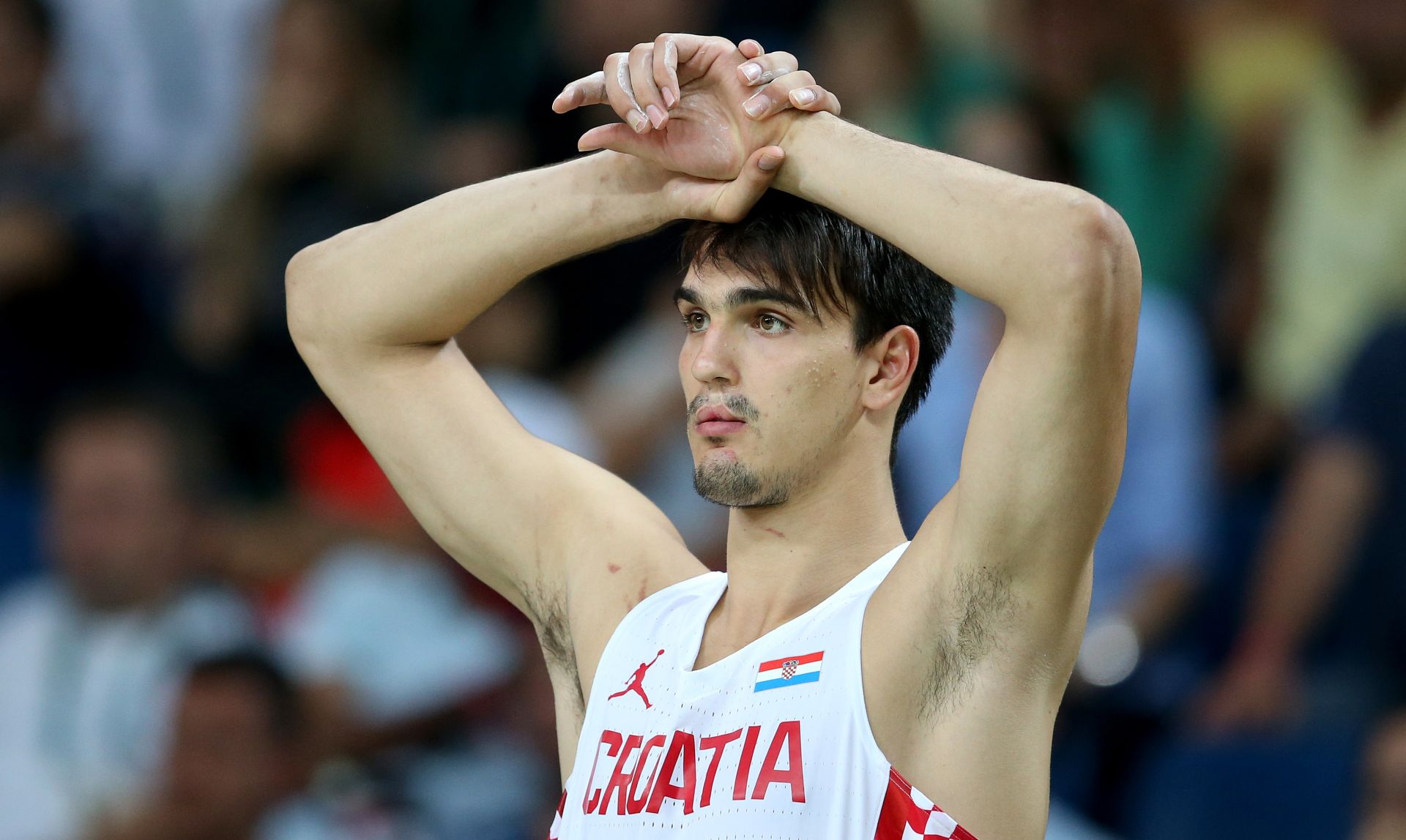 17.08.2016., Rio de Janeiro - Olimpijske igre Rio 2016. Kosarkaska utakmica, cetvrtfinale Hrvatska - Srbija. Dario Saric.
Photo: Igor Kralj/PIXSELL