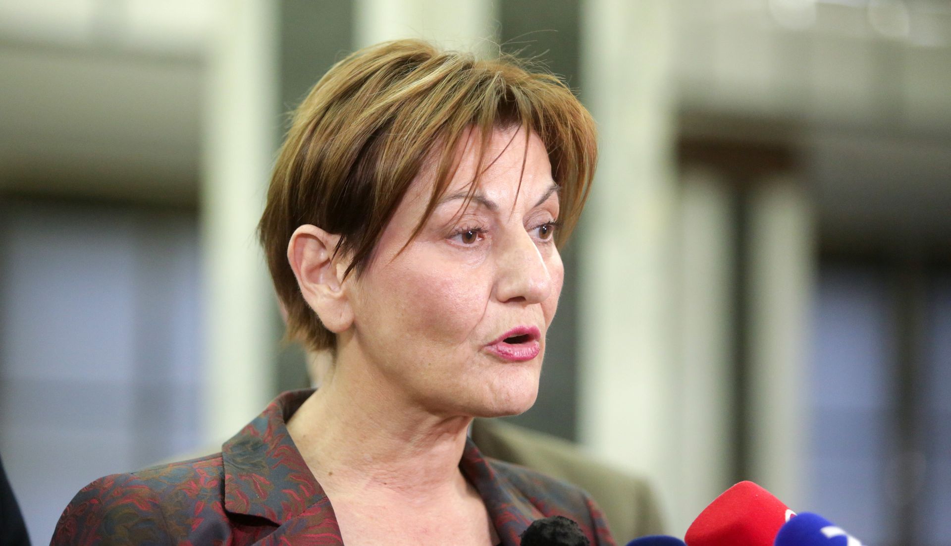 21.03.2017., Zagreb - U Ministarstvu gospodarstva odrzan je sastanak predstavnika 19 najvecih dobavljaca Agrokora s potpredsjednicom Vlade Martinom Dalic o nacinima rjesavanja situacije u tom koncernu. Nakon sastanka ministrica Martina Dalic dala je izjavu medijima. Photo: Luka Stanzl/PIXSELL