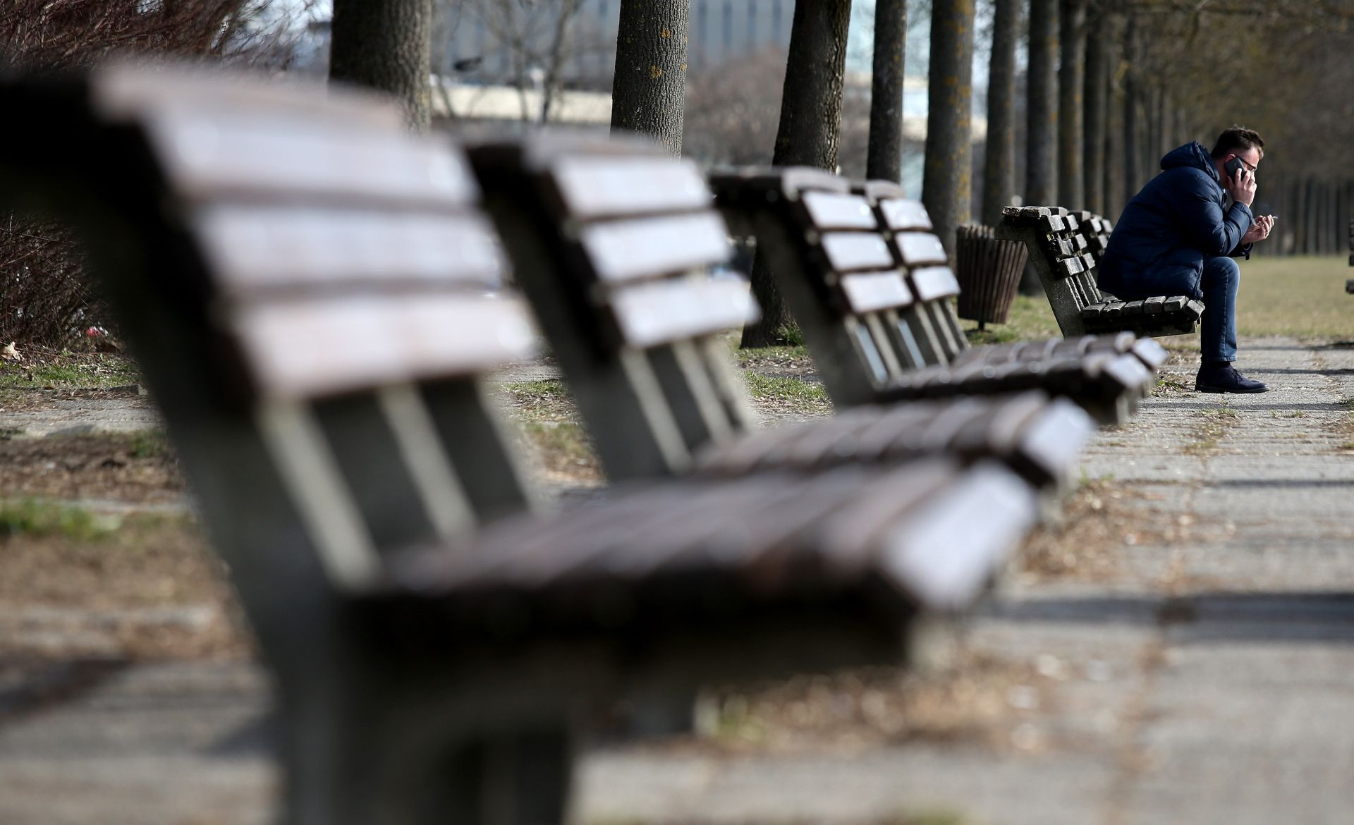28.02.2017., Zagreb - Suncan dan gradjani iskoristili su za setnju i rekreaciju na Savskom nasipu.
Photo: Igor Kralj/PIXSELL