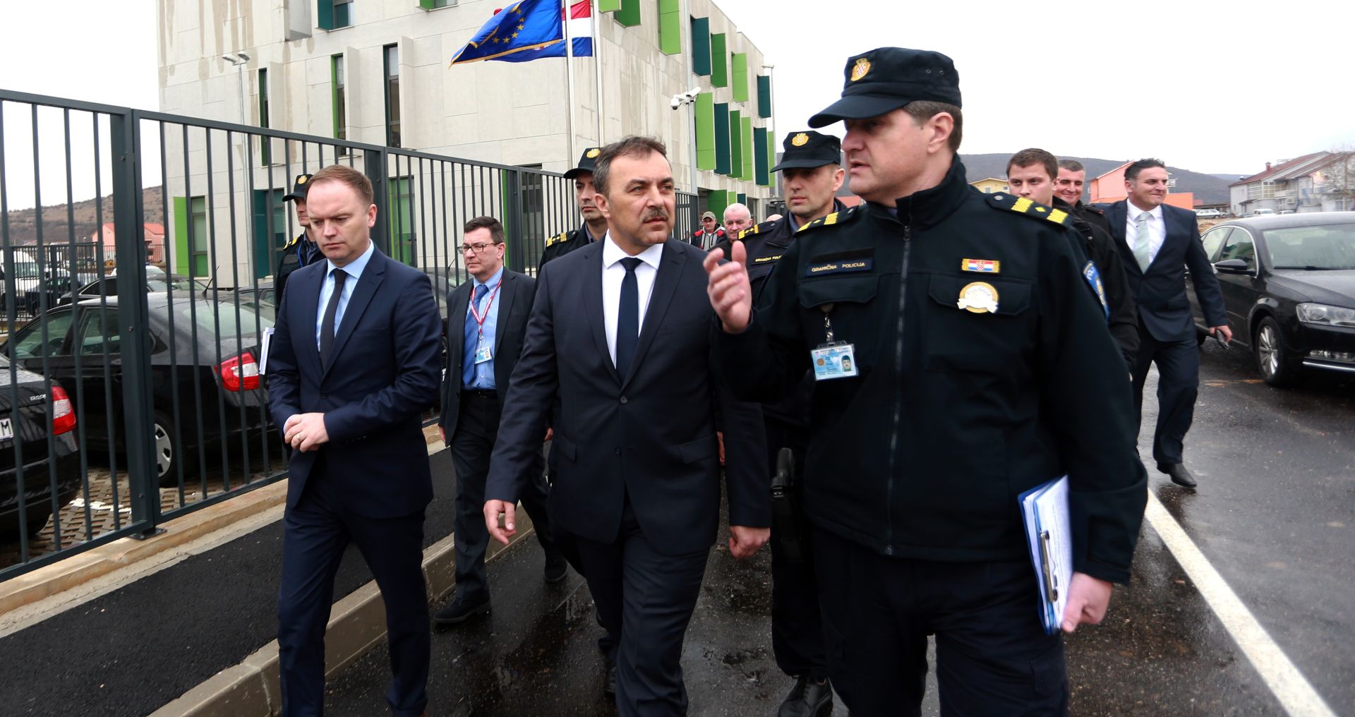 24.02.2017., Trilj, zaseok Vedrine - Ministar unutarnjih poslova Vlaho Orepic obisao novu postaju granicne policije Trilj. 
Photo: Miranda Cikotic/PIXSELL