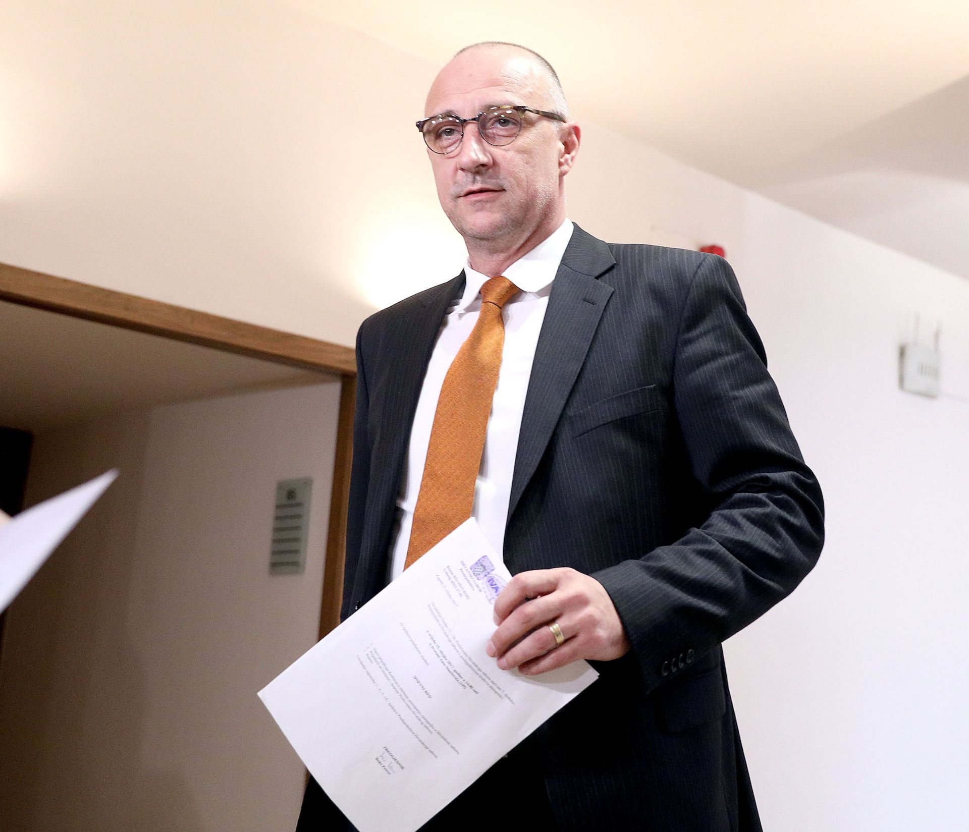 16.03.2017., Zagreb - Ivan Vrdoljak odrzao je izvanrednu konferenciju za medije na temu stanja u Agrokoru. Photo: Patrik Macek/PIXSELL