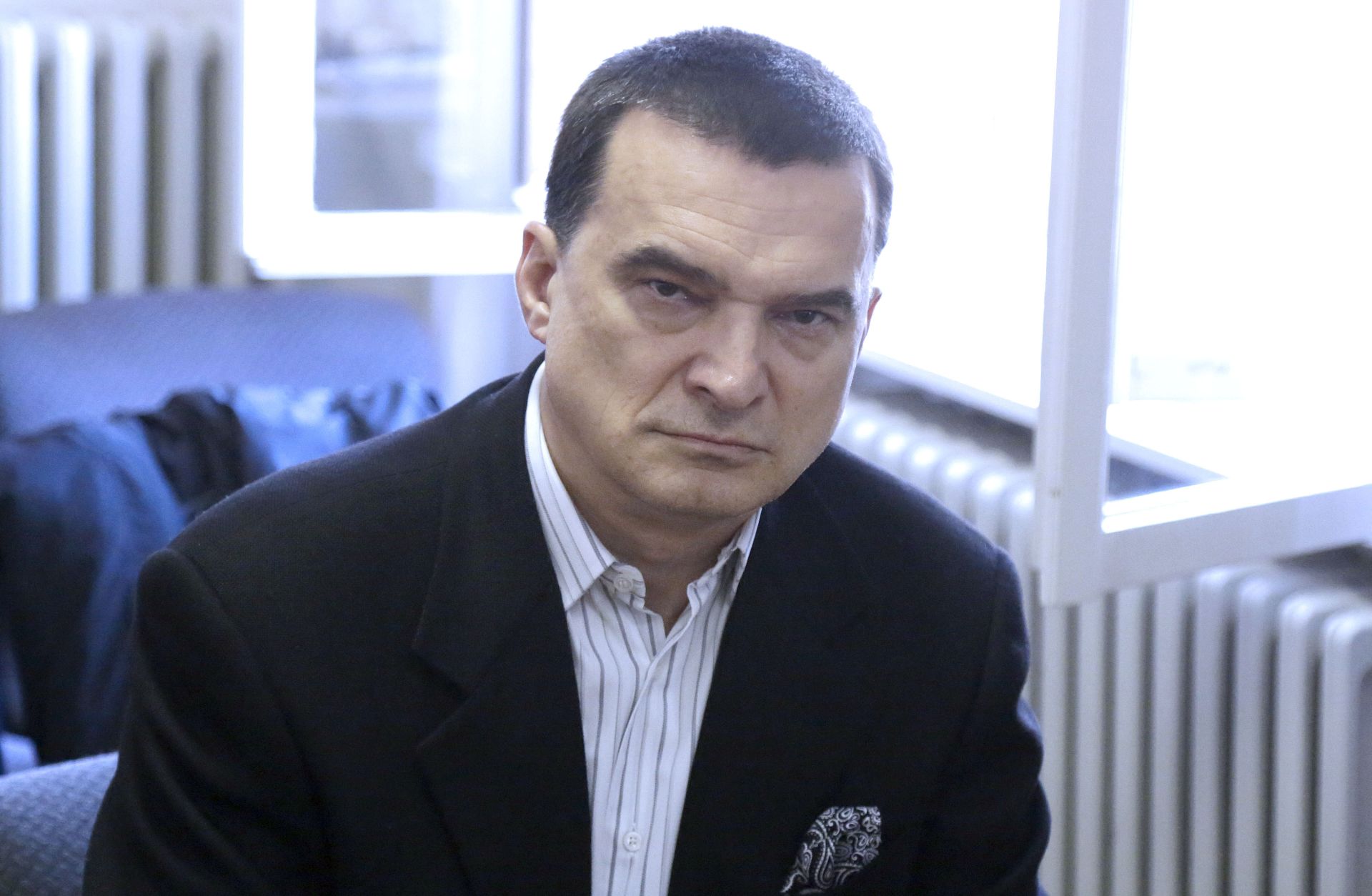 Zagreb, 29.3.2016.- Nastavak suðenja Vladimiru Zagorcu na upanijskom sudu u Zagrebu. Na slici Vladimir Zagorec u sudnici.
foto HINA/ Denis CERIÆ/ ua