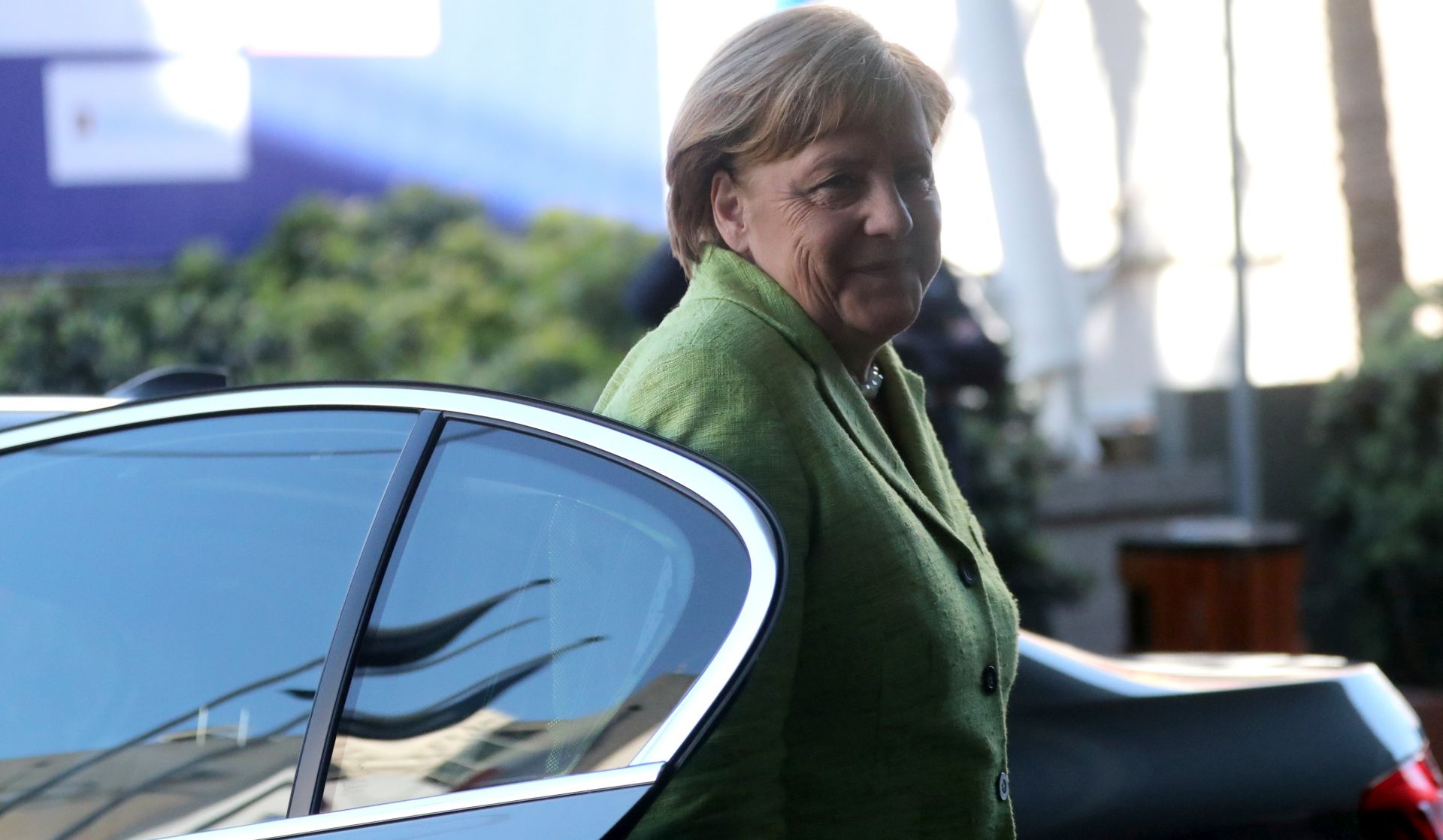 epa05878537 Angela Merkel, Chancellor of Germany, arrives for the EPP Summit, in Saint Julians, Malta, 30 March 2017. The Maltese Nationalist Party (PN) is hosting the center-right pro-European political party European People's Party (EPP) congress and summit in Malta from 29 to 30 March. The congress and summit will discuss topics such as migration, terrorism, war and unrest in the Middle East, the relations with Russia and the general impact on economy and societies arising from the globalization.  EPA/DOMENIC AQUILINA