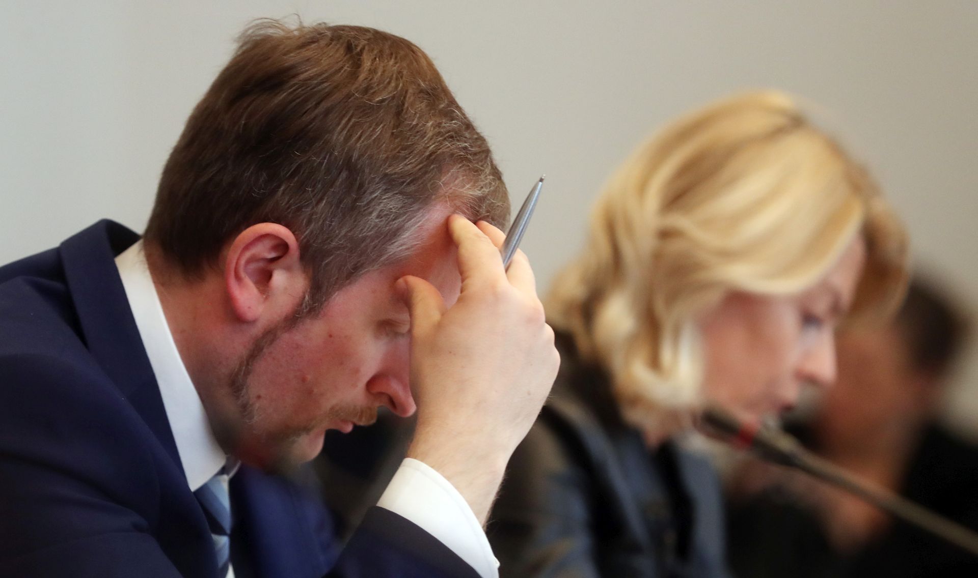 Zagreb, 04.04.2017 - Sjednica Odbora za pravosuðe Hrvatskog sabora o zakonu poznatom kao "Lex Agrokor". Na slici ministar pravosuða Ante prlje.
foto HINA/ Damir SENÈAR /ds