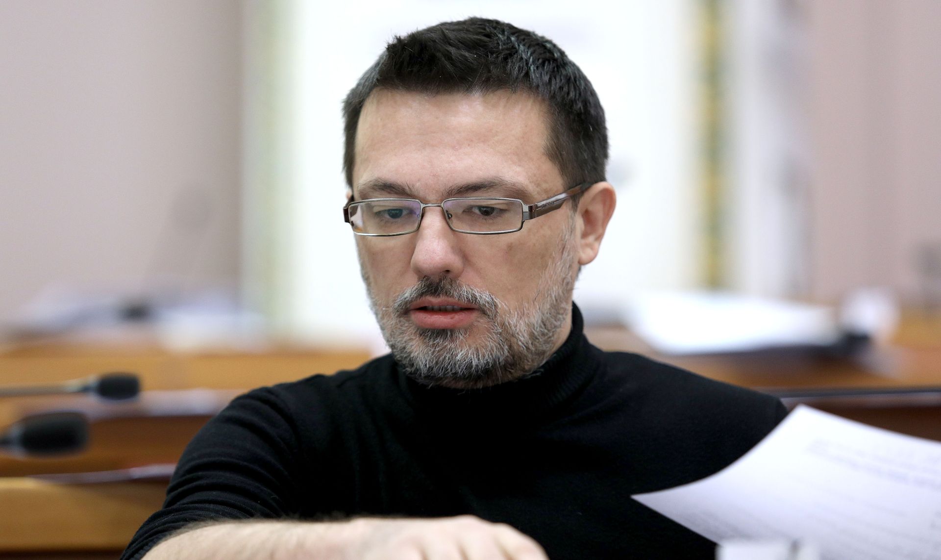 01.12.2016., Zagreb - Sjednica Sabora nastavljena je raspravom o izmjeni zakona o doprinosima. Hrvoje Runtic. 
Photo: Patrik Macek/PIXSELL