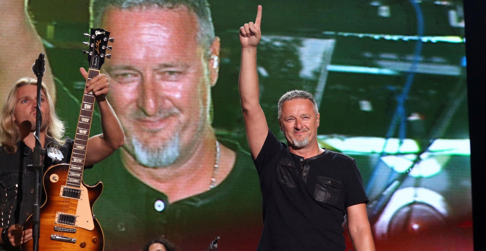 05.08.2016., Knin - U sklopu proslave Dana pobjede i domovinske zahvalnosti odrzan je humanitarni koncert pod nazivom Pobjeda za heroje tijekom kojeg su se u pozivnom centru prikupljali novci za obnovu vukovarskog vodotornja. Marko Perkovic Thompson. Photo: Dusko Jaramaz/PIXSELL