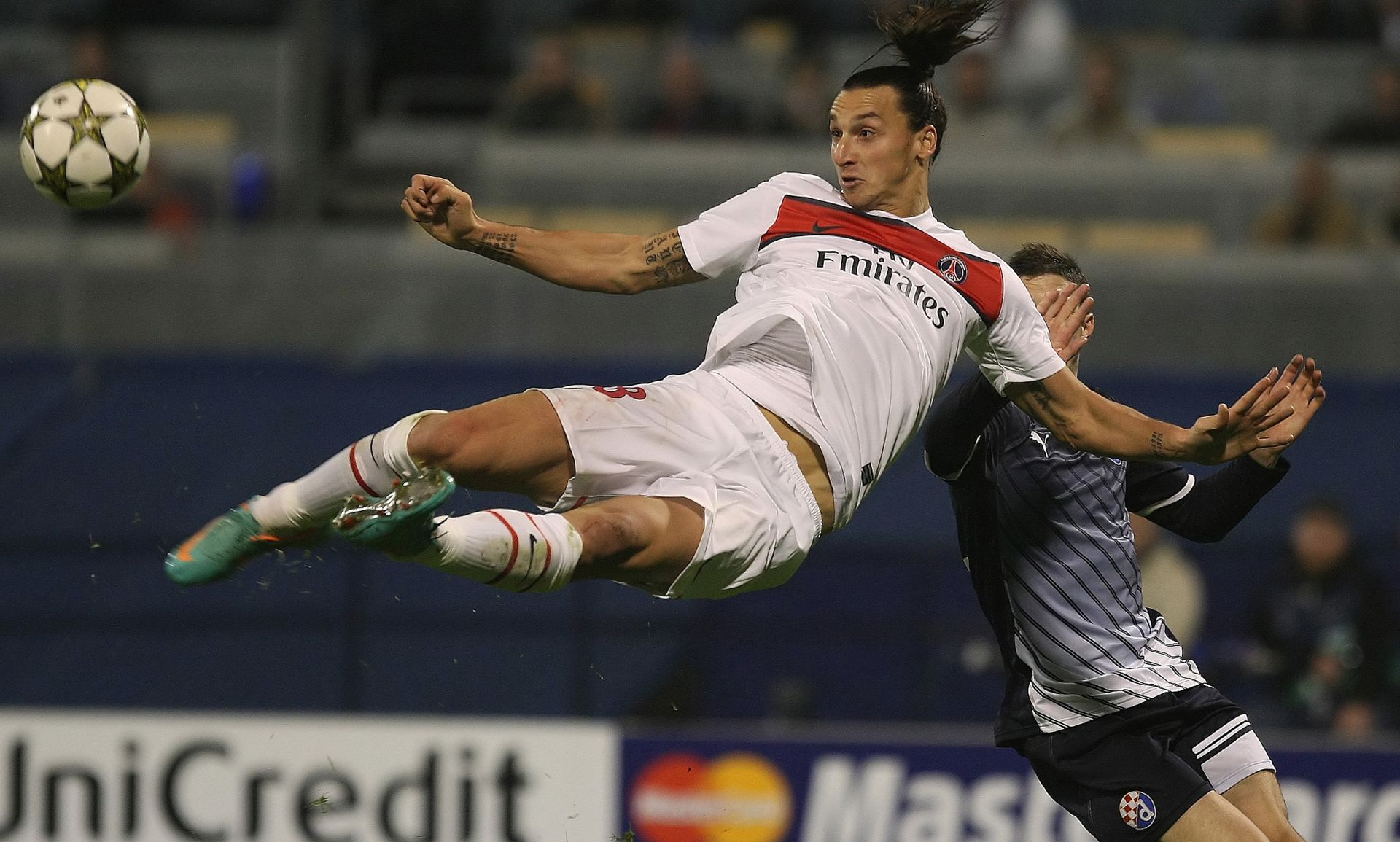 24.10.2012., Stadion Maksimir, Zagreb - Nogometna utakmica UEFA Lige prvaka, 3. kolo, GNK Dinamo - FC Paris Saint Germain. Zlatan Ibrahimovic.Photo: Marko Prpic/PIXSELL