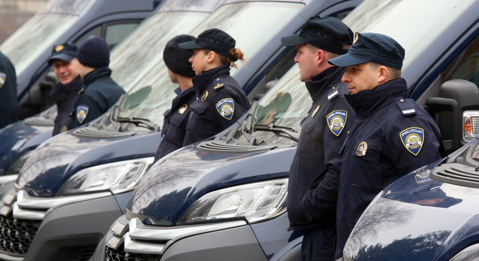 25.01.2017., Zagreb - Na policijskoj akademiji ministar unutarnjih poslova Vlaho Orepic, svecano je urucio kljuceve 23 nova multifunkcionalna vozila -  Schengen busa za pojacani nadzor drzavne granice, granicnim policajcima.
Photo: Borna Filic/PIXSELL