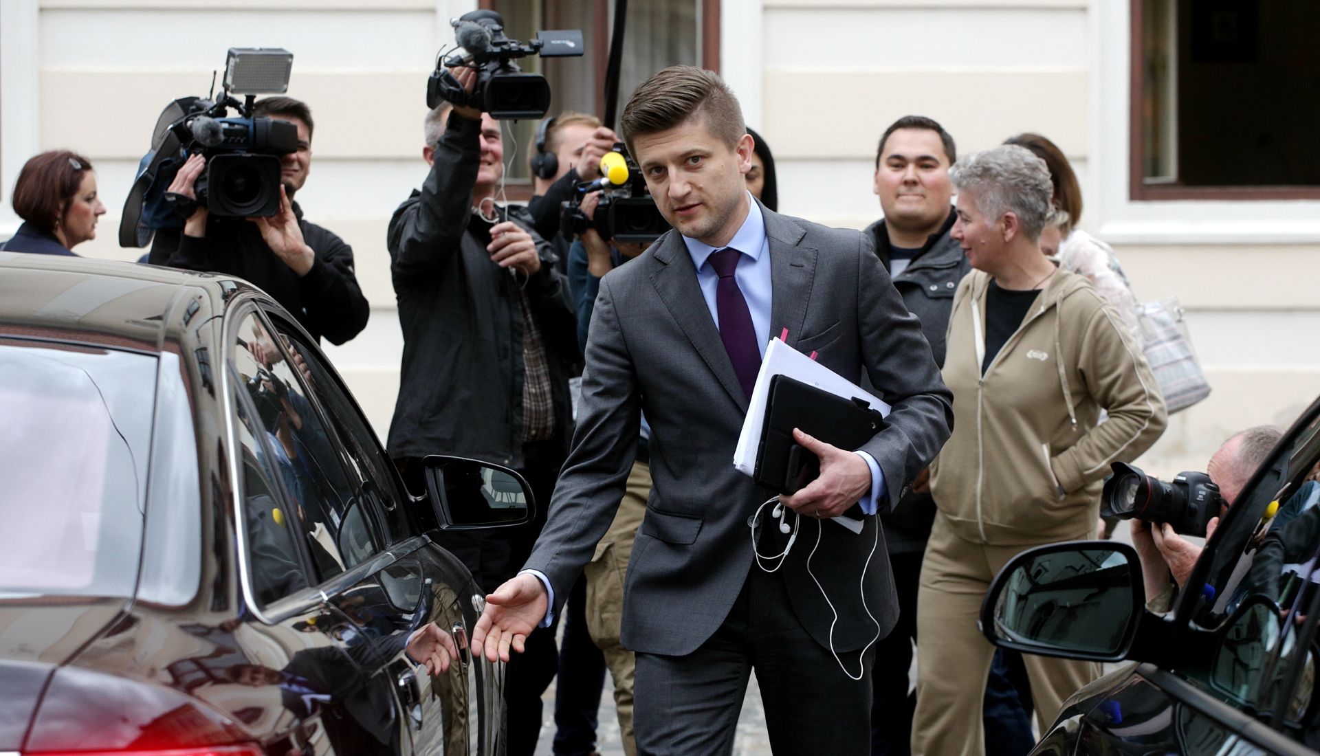 27.04.2017., Zagreb - Ministar financija Zdravko Maric, protiv kojega su tri MOST-ova ministra digla ruku te su stoga rarzijeseni.
Photo: Zarko Basic/PIXSELL