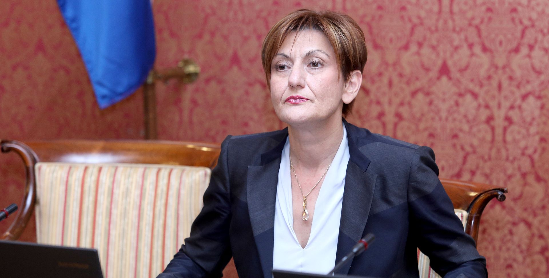 31.03.2017., Zagreb - U Banskim dvorima odrzana je 28. sjednica Vlade RH. Najvaznija tema trebalo bi biti Nacrt zakona o sistemski vaznim tvrtkama poznat kao Lex Agrokor, koji Vlada namjerava uputiti u hitnu proceduru. Martina Dalic. Photo: Patrik Macek/PIXSELL