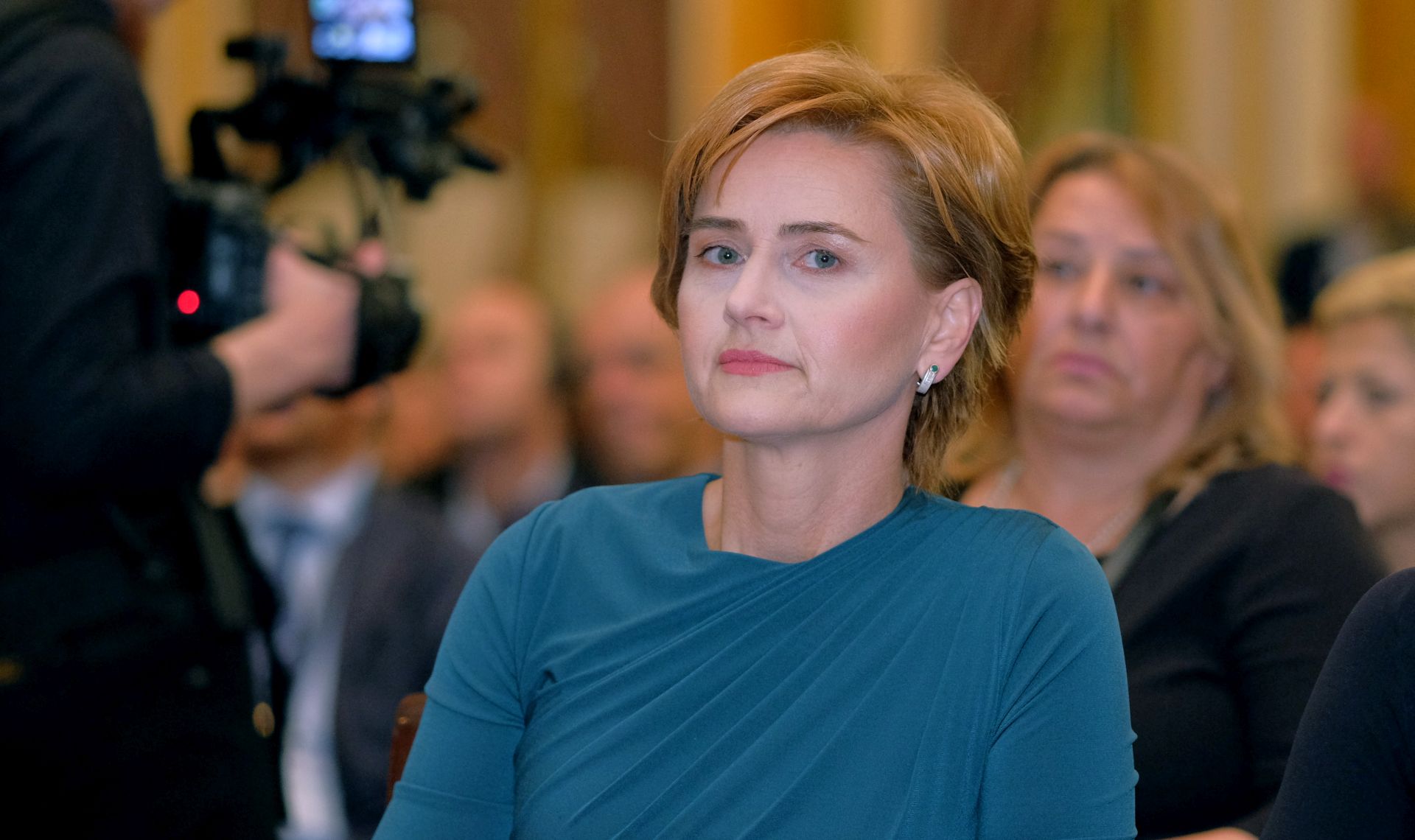 Zagreb, 26.04.2017. - Trinaesta godinja meðunarodna konferenciju o razvoju nekretnina, u organizaciji Filipoviæ poslovnog savjetovanja, na kojoj su sudjelovali pomoænik ministra graditeljstva i prostornog ureðenja Danijel amboki, te kandidatkinje za gradonaèelnice Zagreba Anka Mrak Tarita i Sandra valjek.
Na fotografiji Sandra valjek.
foto HINA/ Edvard UAK/ es