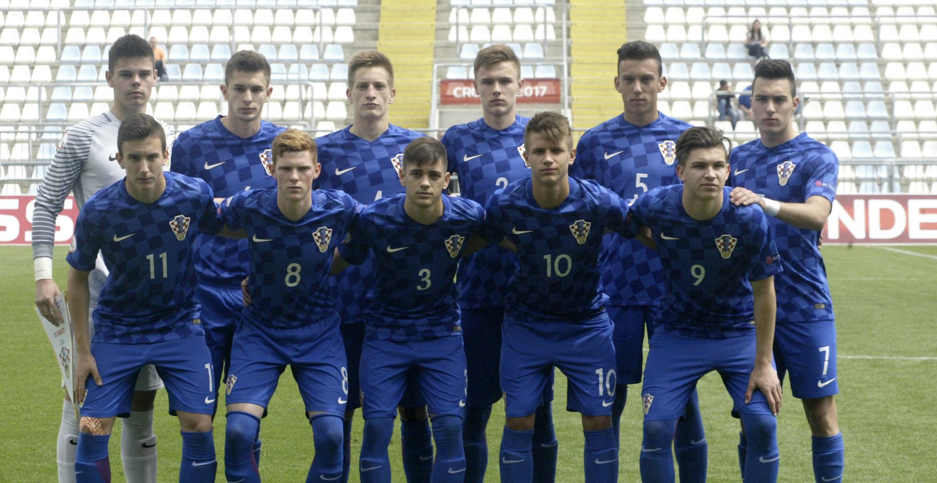 Rijeka, 6.5.2017.- Hrvatska nogometna reprezentacija do 17 godina starosti u susretu je 2. kola skupine A na Europskom prvenstvu kojemu je domaæin pretrpjela drugi poraz, na stadionu Rujevica u Rijeci Hrvatska je izgubila od Turske sa 1-4 (0-1). 
foto HINA/ Miljenko KLEPAC/ ua