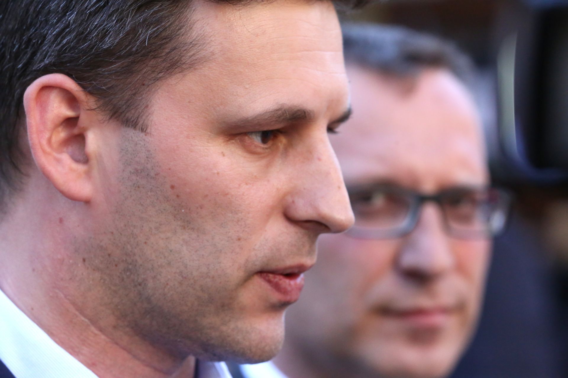 Zagreb, 18.05.2017 - Skup Mostovog kandidata za gradonaèelnika Zagreba Marka Sladoljeva. Na fotografiji Boo Petrov, Marko Sladoljev.  
foto HINA/ Daniel KASAP / dk