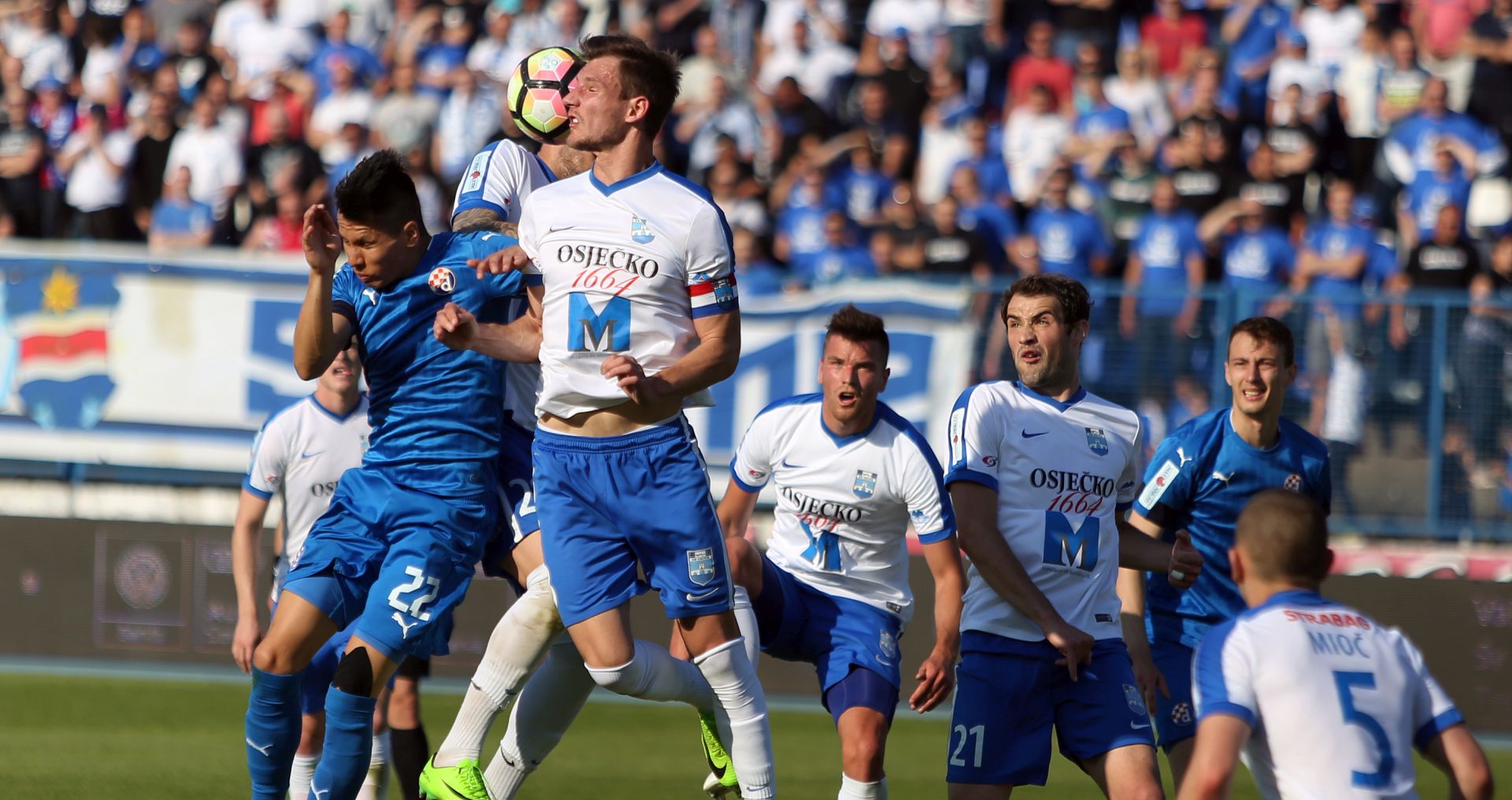 Osijek, 21.05.2017. - Stadion Gradski vrt, utakmica 35. kola Prve HNL Osijek - Dinamo.
foto HINA / ml