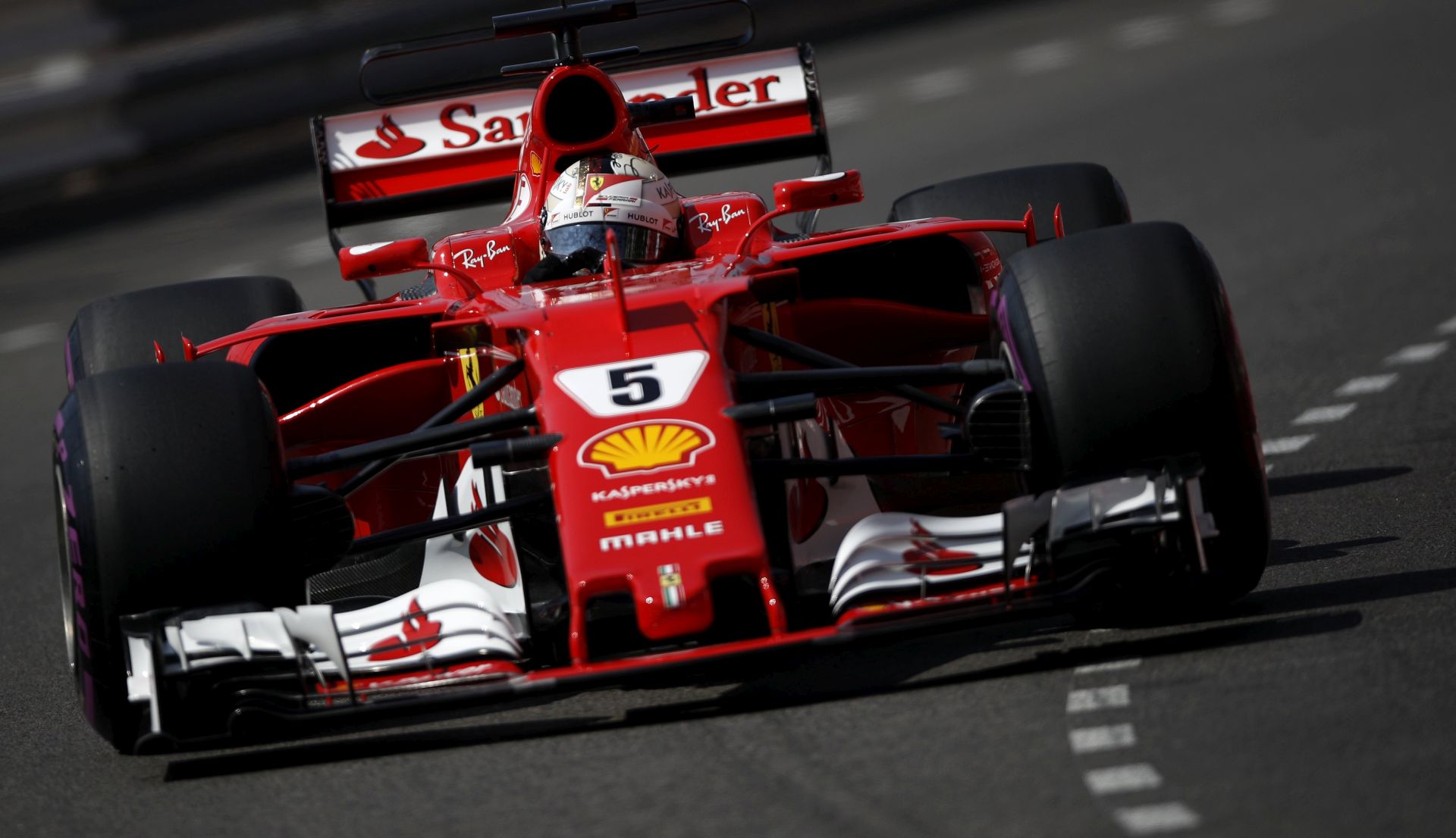 epa05992752 German Formula One driver Sebastian Vettel of Scuderia Ferrari in action during the third practice session at Monte Carlo circuit in Monaco, 27 May 2017. The 2017 Formula One Grand Prix of Monaco will take place on 28 May 2017.  EPA/YOAN VALAT