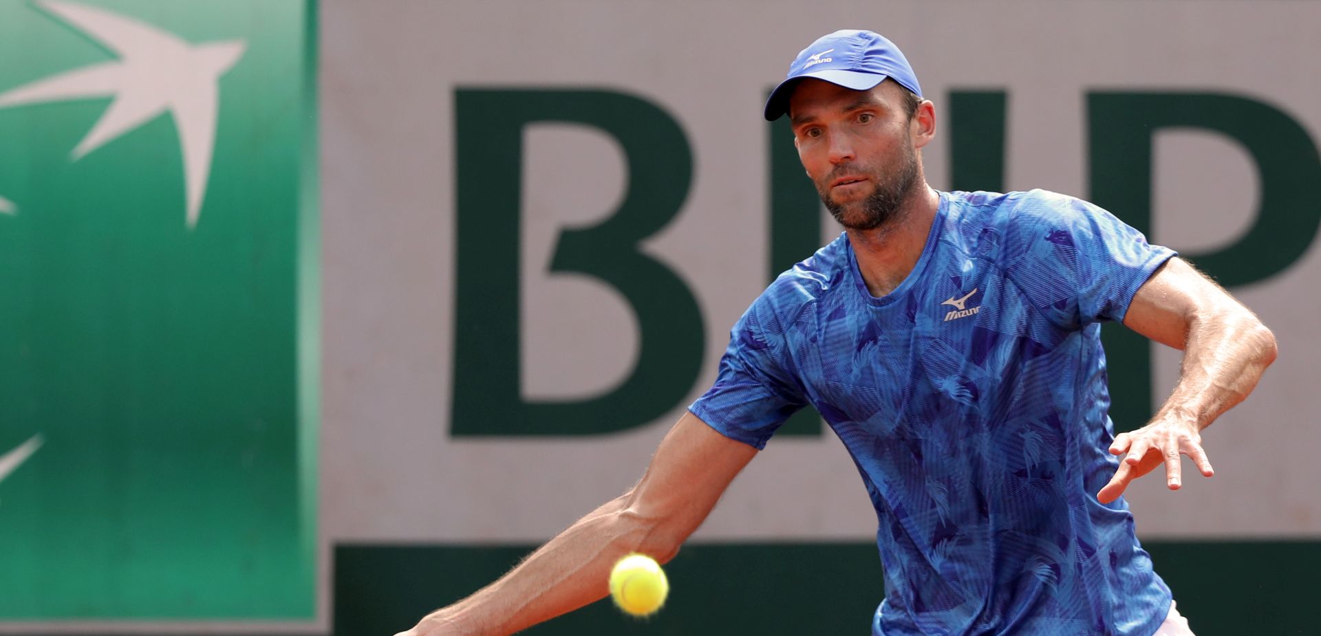 Pariz, 28.5.2017. - Hrvatski tenisaè Ivo Karloviæ tijekom meèa na Grand Slam turniru u Roland Garrosu protiv Grka Stefanosa Tsitsipasa.
foto HINA/ ua