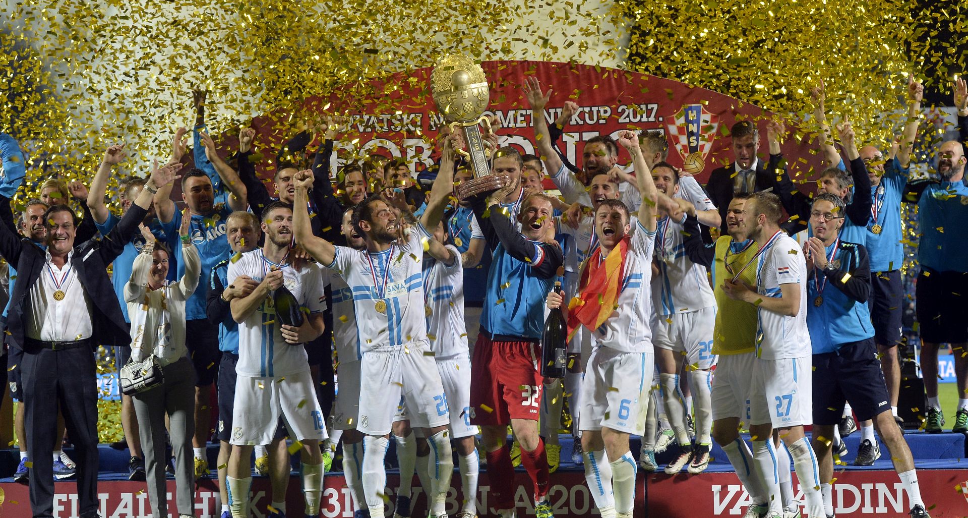 Varazdin, 31.05.2017 
HNK Rijeka novi je prvak Hrvatskog nogometnog kupa
foto HINA/ Marko JURINEC /