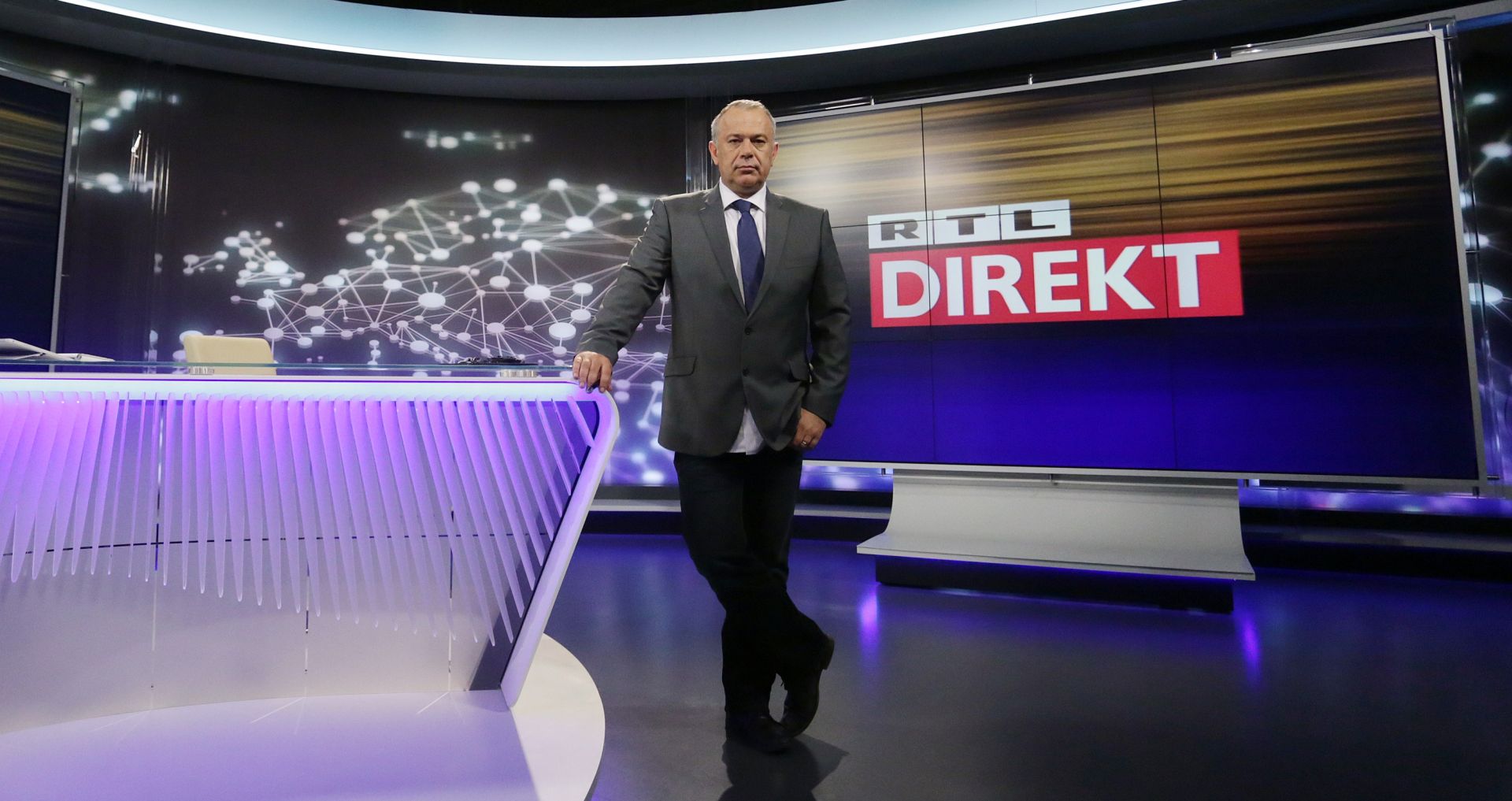 17.11.2015., Zagreb - Atmosfera redakcije informativne emisije RTL Direkt. Zoran Sprajc. 
Photo: Borna Filic/PIXSELL