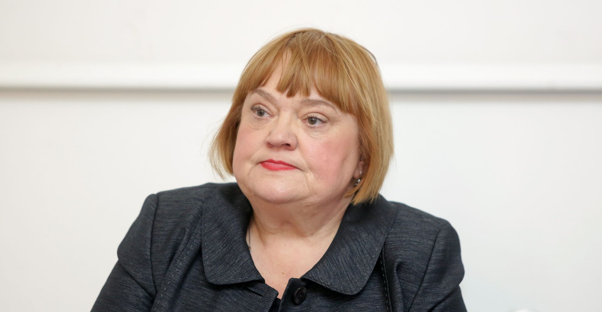 21.04.2017., Zagreb -  Europski dom, ured zastupnika u Europskom parlamentu Davora Skrleca organizirao okrugli stol Zagreb kao Zelena prijestolnica Europe s kandidatima za gradonacelnika Zagreba. Anka Mrak Taritas. 
Photo: Luka Stanzl/PIXSELL