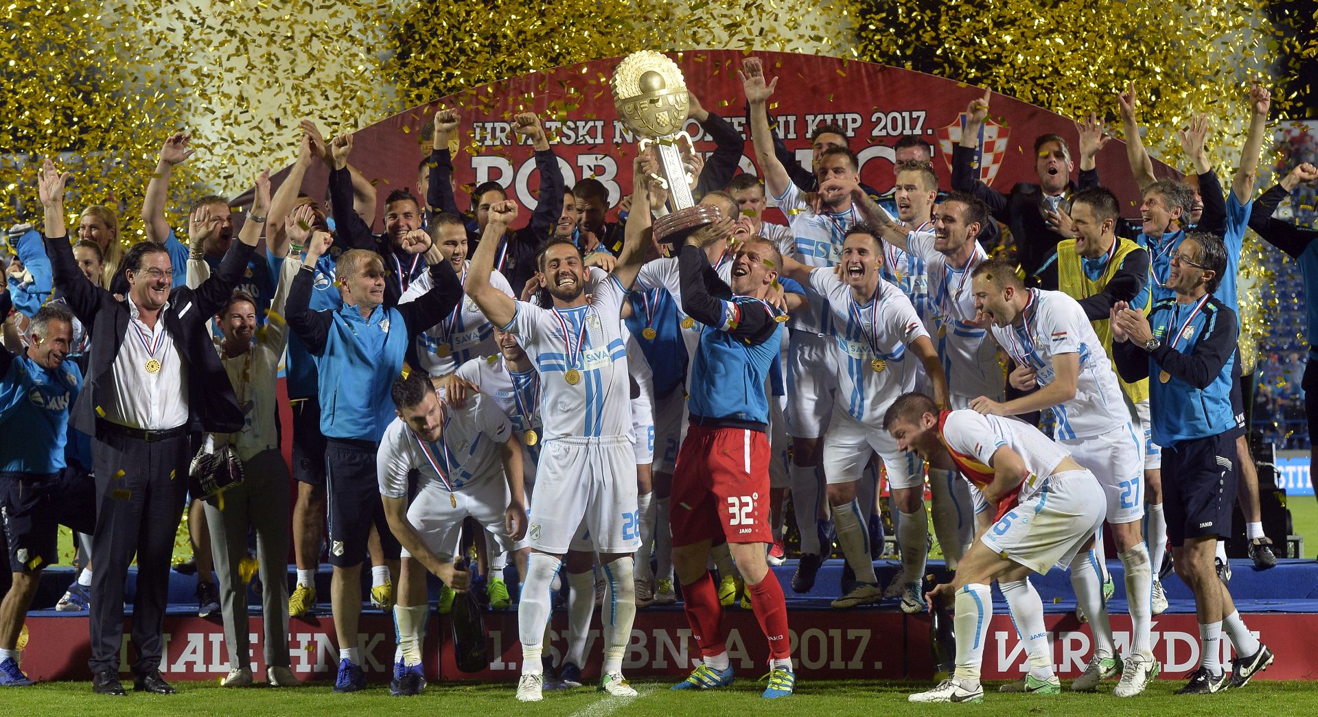 Varazdin, 31.05.2017 
HNK Rijeka novi je prvak Hrvatskog nogometnog kupa
foto HINA/ Marko JURINEC /
