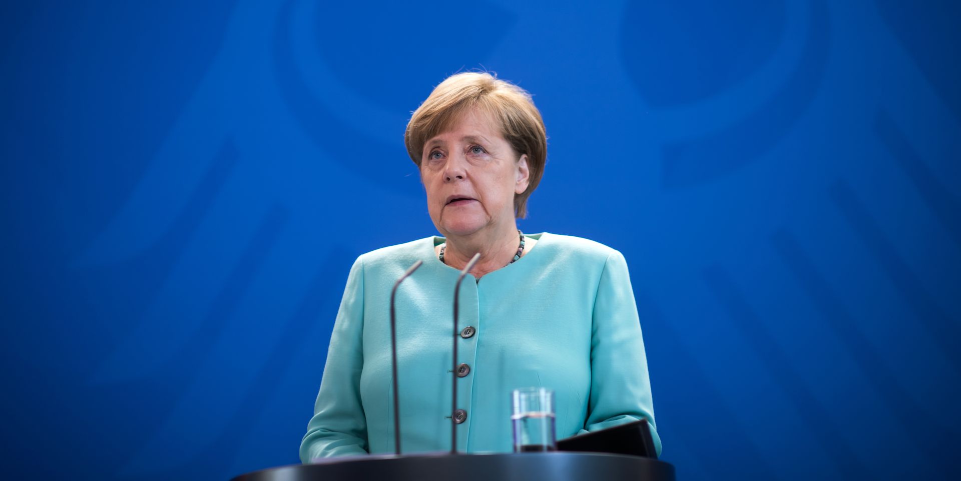 German Chancellor Angela Merkel (CDU) comments on the termination of the Paris climate accord by the United States of America at the Chancellor's Office in Berlin, Germany, 02 June 2017. Photo: Bernd von Jutrczenka/dpa