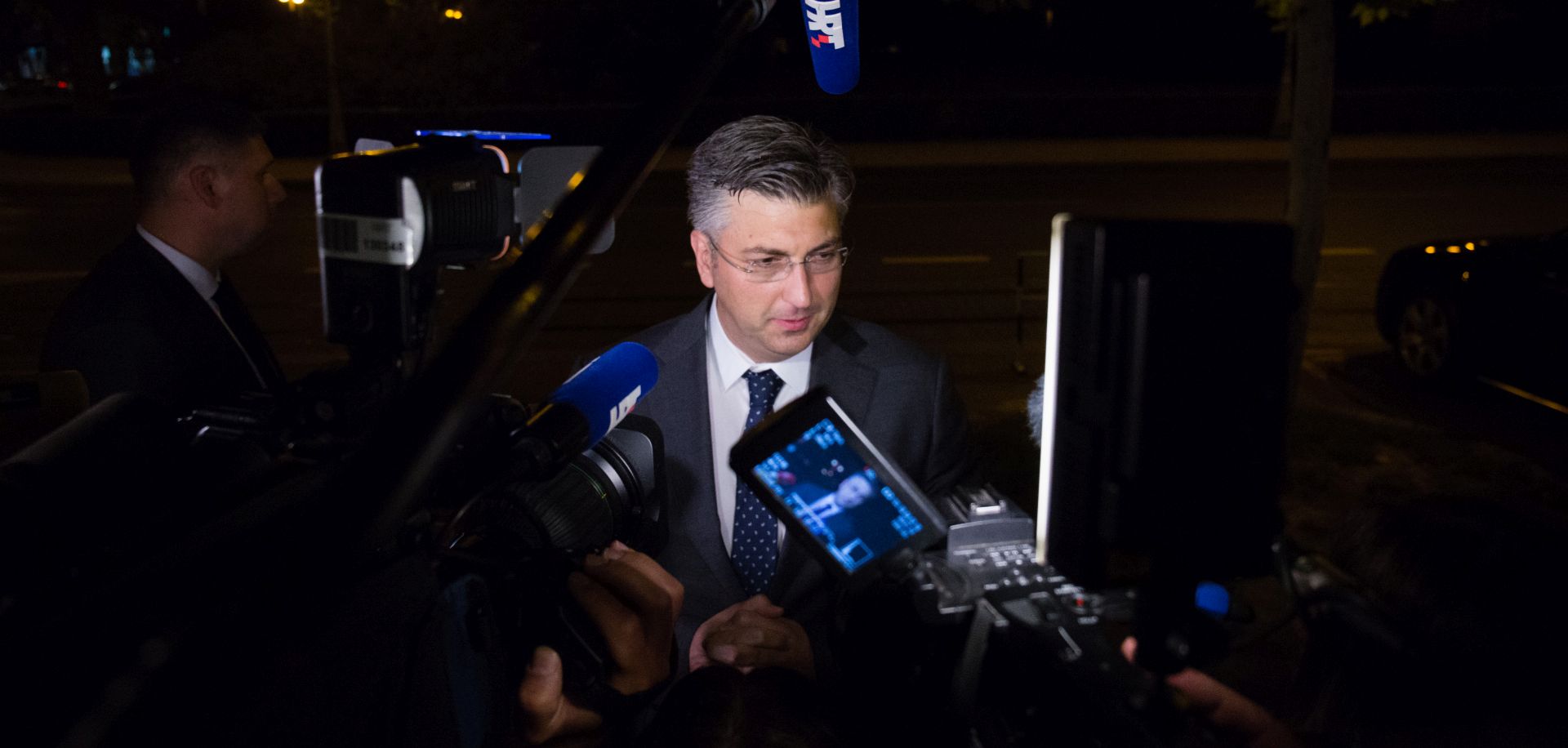 Zagreb, 04.06.2017. - Praćenje rezultata u stožeru HDZ-a. Na fotografiji Andrej Plenković.
foto HINA/ Daniel KASAP