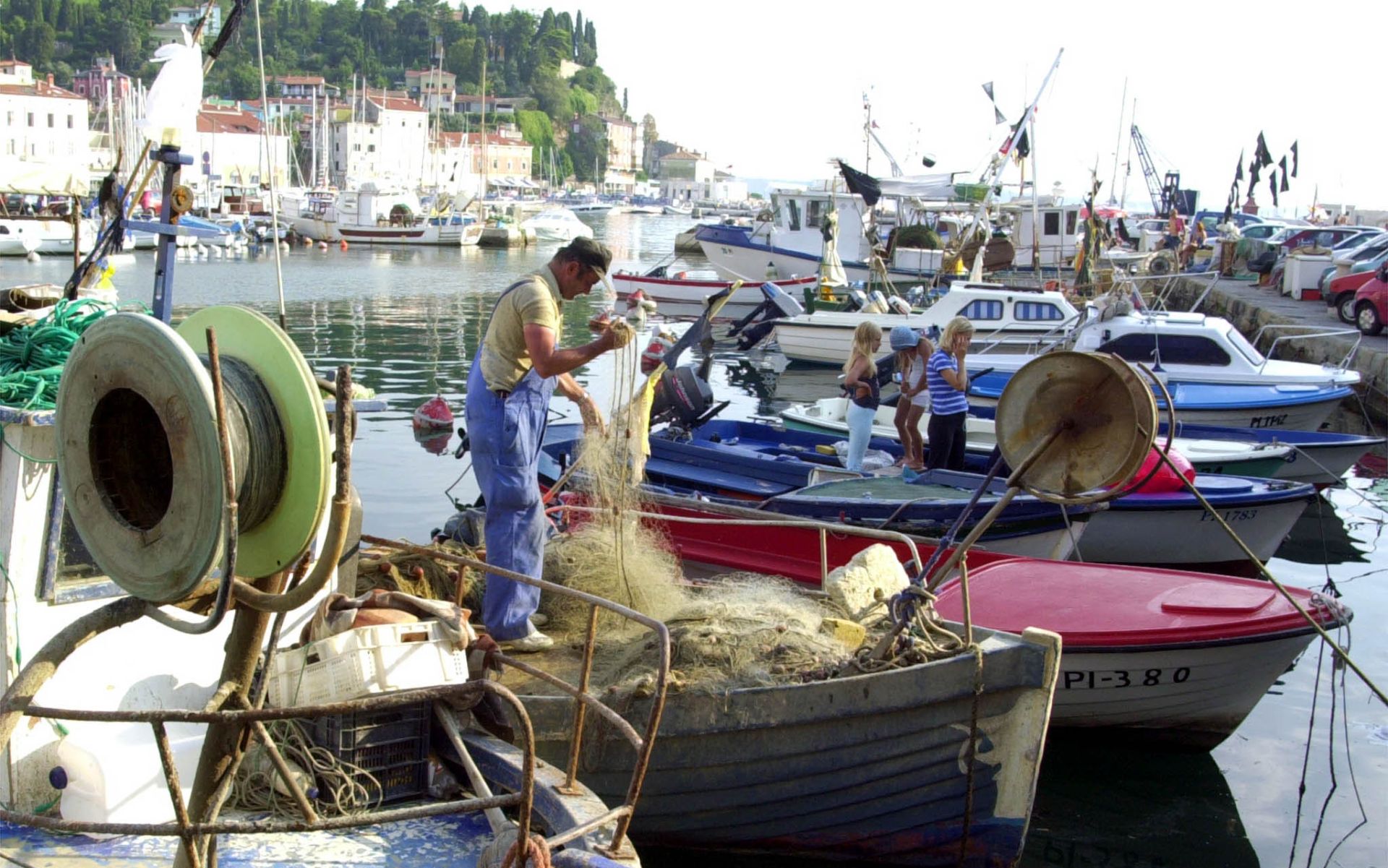 Piran, Slovenija - Piranski zaljev, ribarenje.
foto FaH