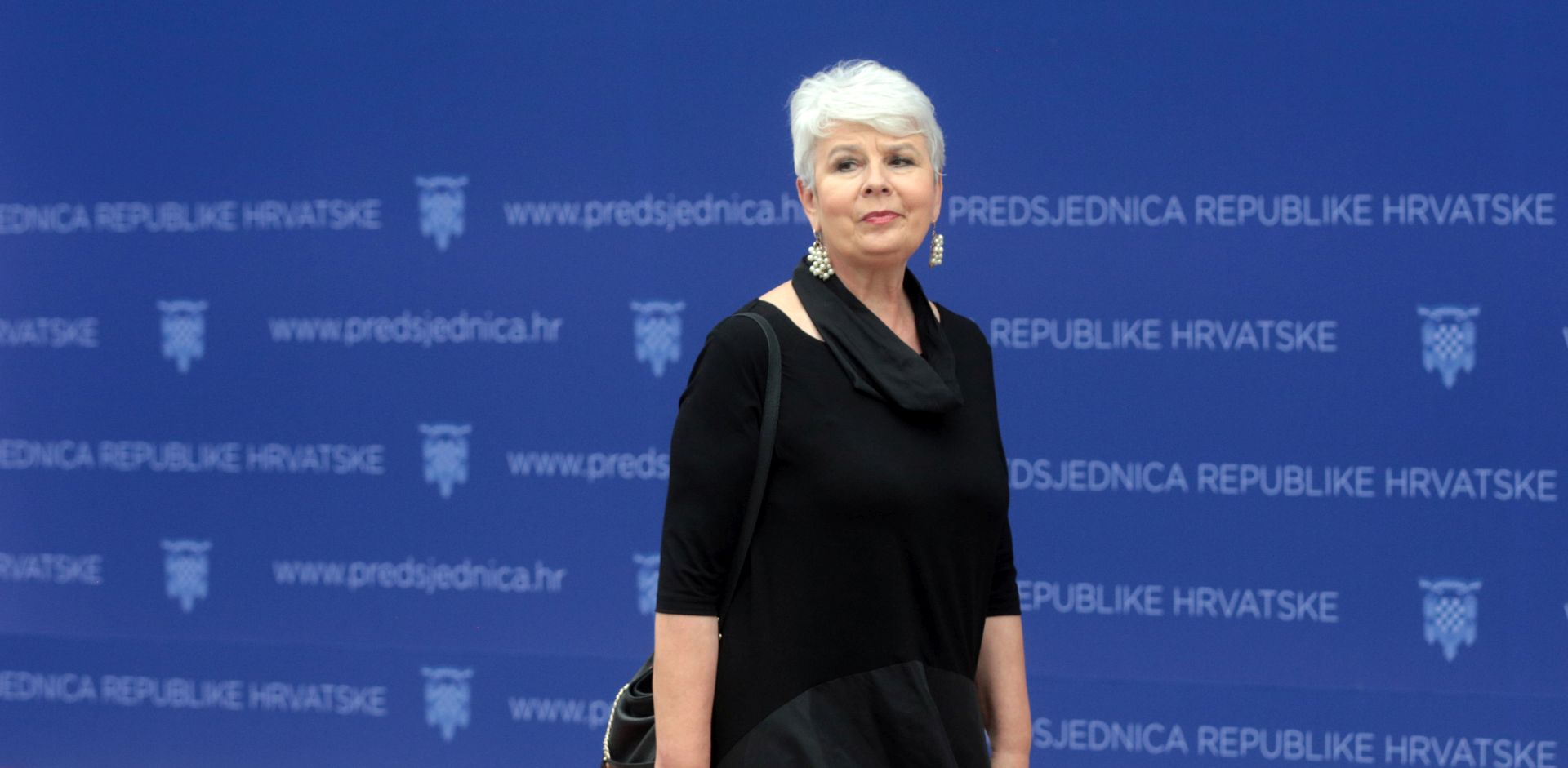 Zagreb, 25.06.2017. - Obilježavanje 26. obljetnice proglašenja neovisnosti i suverenosti Hrvatske svečanim prijemom u Uredu predsjednice Republike Hrvatske Kolinde Grabar Kitarović. Na slici Jadranka Kosor.
Foto  HINA/Dario GRZELJ/ dag