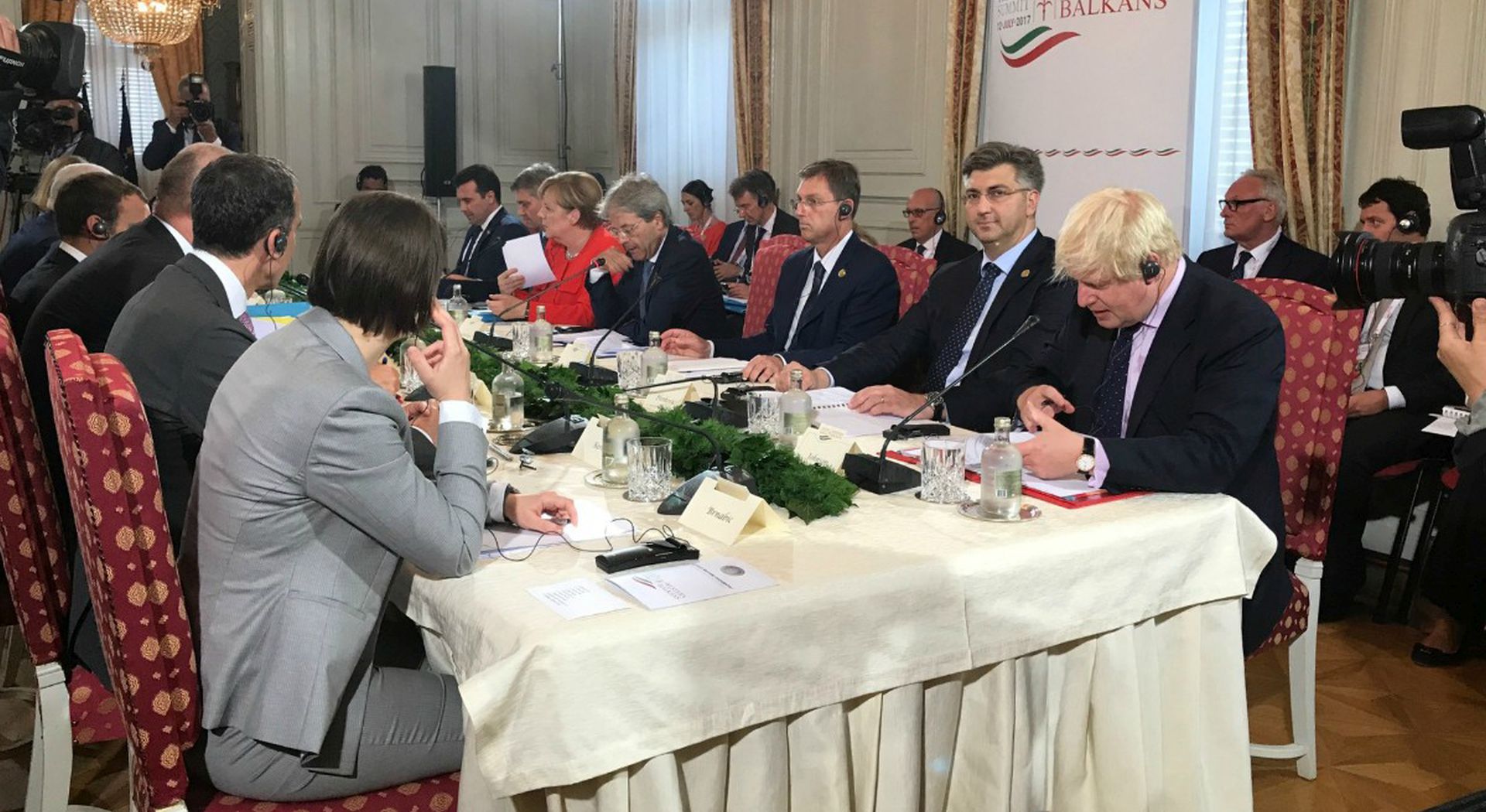 Trst, 12.07.2017 - Godinji summit zemalja zapadnog Balkana u sklopu Berlinskog procesa.  Na summitu je sudjelovao i hrvatski premijer Andrej Plenkoviæ.
foto HINA/ Vlada RH/ ik