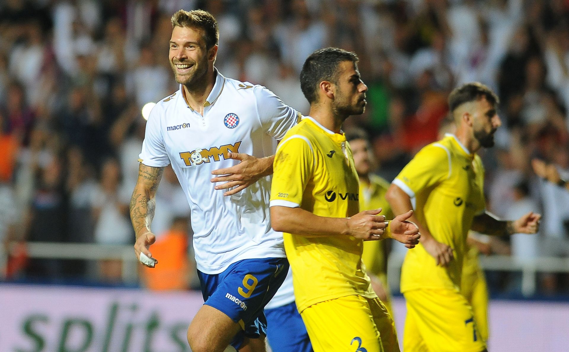 Split/ Dugopolje, 13.07.2017 - Prva utakmica 2. pretkola nogometne Europske lige Hajduk - Levski.
foto HINA/ Mario STRMOTIÆ/ ik