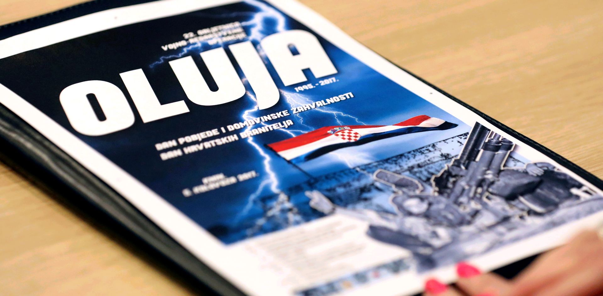 Zagreb, 28.07.2017. - Konferencija za medije u povodu obiljeavanja Dana pobjede i domovinske zahvalnosti i Dana hrvatskih branitelja na kojoj je predstavljen planirani program sveèanosti u Kninu. 
foto HINA/Lana SLIVAR DOMINIÆ/lsd 