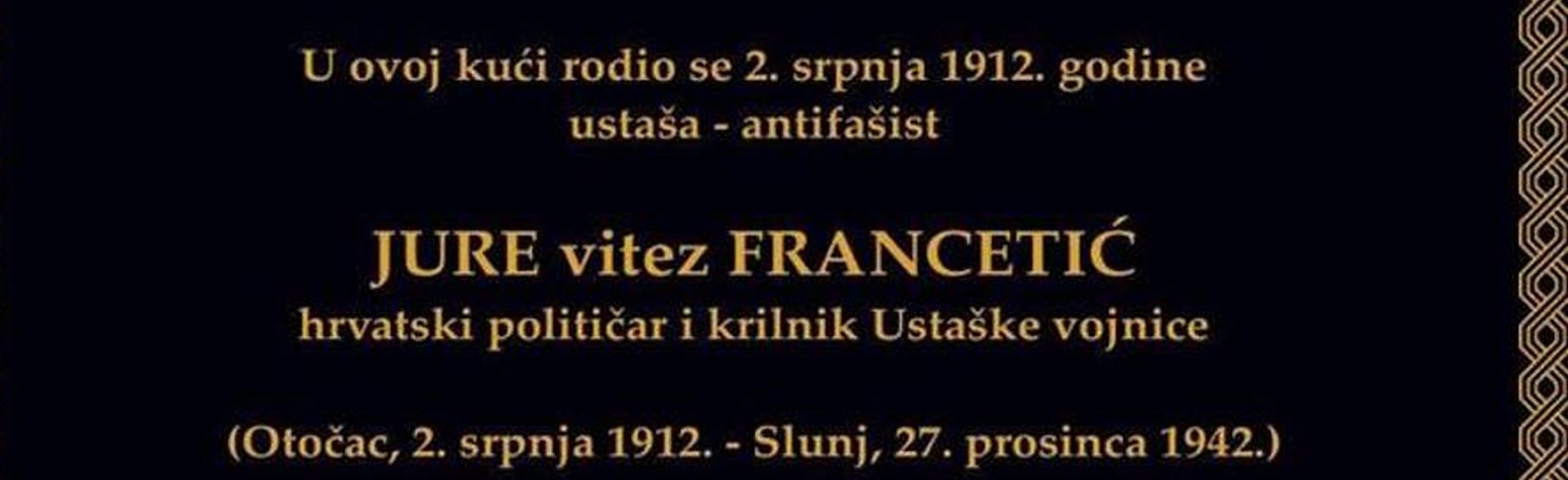 Spomen ploča Juri Francetiću
