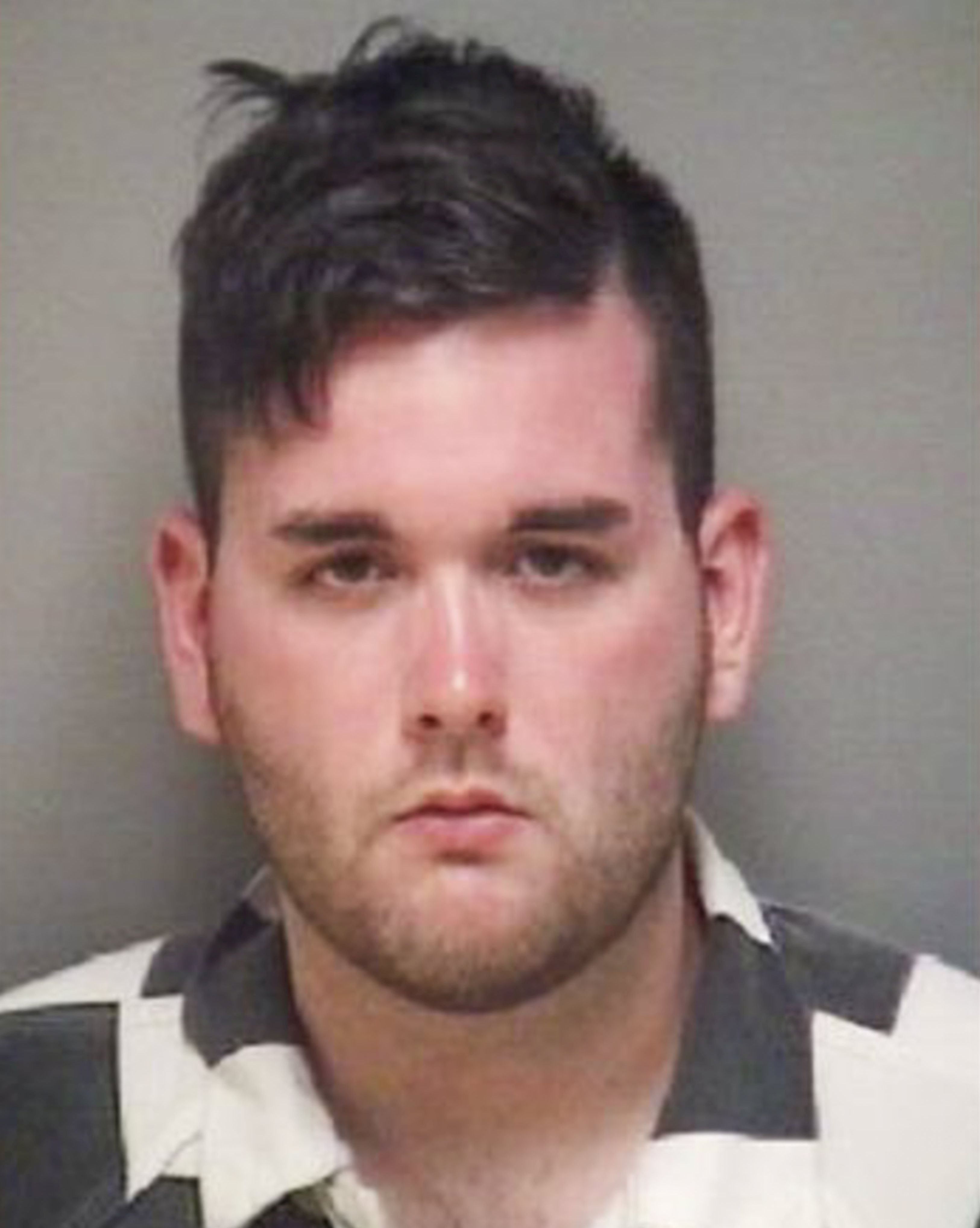 epa06142082 A handout photo made available by the Albemarle-Charlottesville Regional Jail on 13 August 2017 shows James Alex Fields Jr., who has been charged with second degree murder after he reportedly drove his car into a crowd of protestors in Charlottesville, Virginia, USA, on 12 August 2017. Protests turned violent as white supremacists and anti-hate protestors faced off over the city's plans to remove a statue of Confederate General Robert E. Lee from a public park.  EPA/ALBERMARLE-CHARLOTTESVILLE REGIONAL JAIL / HANDOUT  HANDOUT EDITORIAL USE ONLY/NO SALES