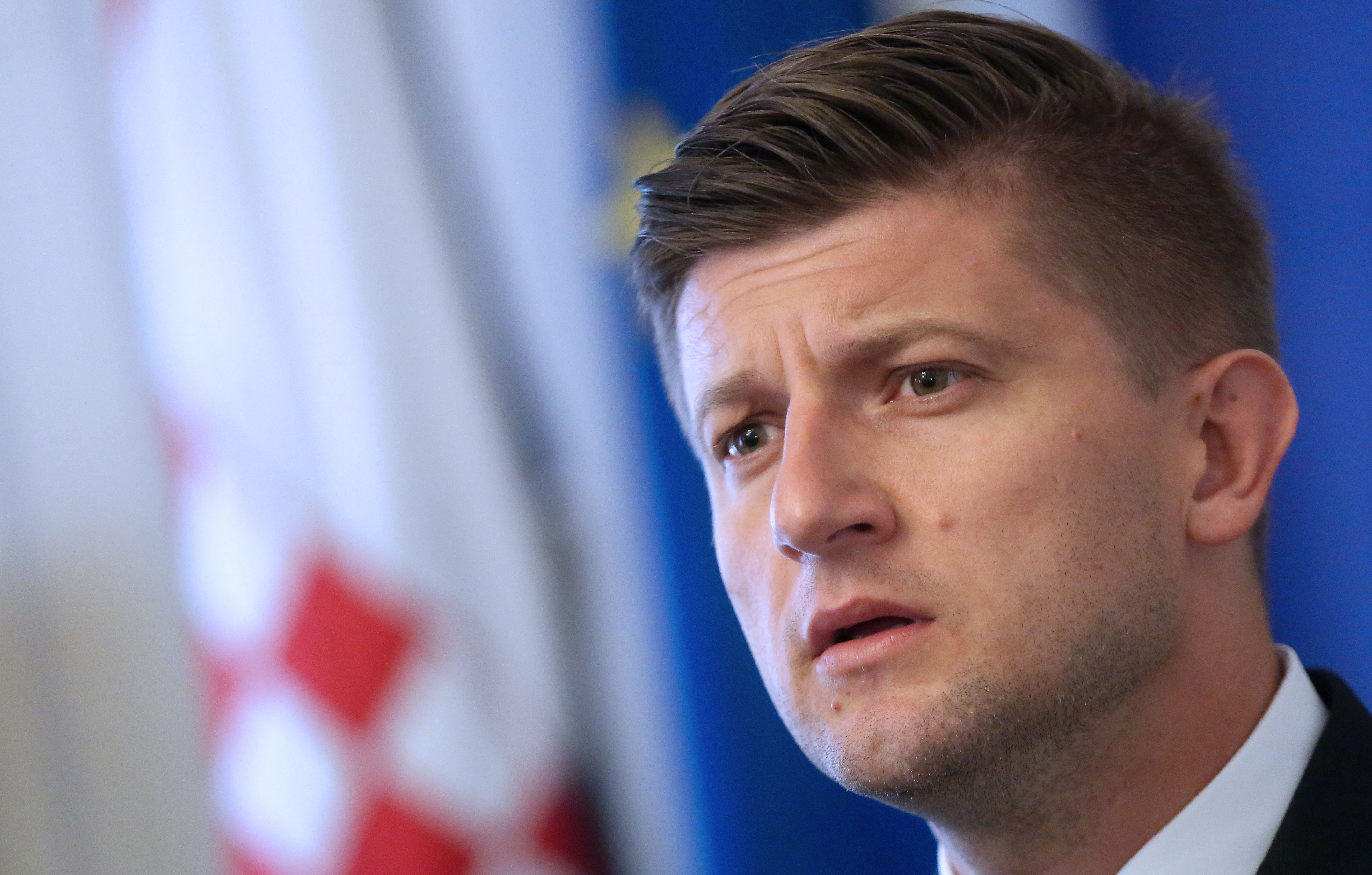 Zagreb, 24.08.2017 - Ministar financija Zdravko Mariæ tijekom konferencije za medije nakon sjednice Vlade RH.
foto HINA/ Denis CERIÆ /dc