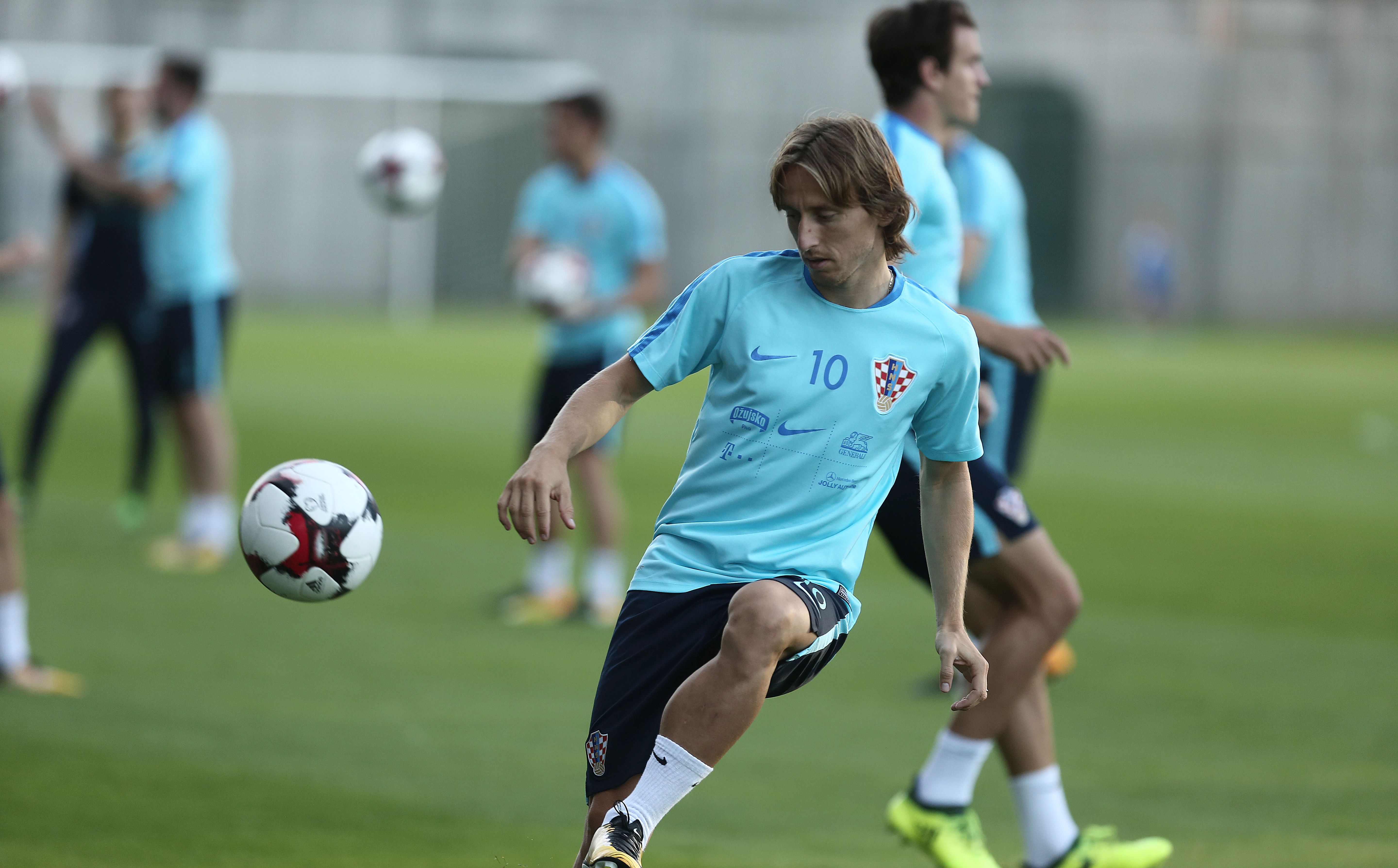 Zagreb, 31.8.2017 - Uoči utakmice sa Kosovom održan je trening hrvatske nogometne reprezentacije.Na slici Luka Modrić.
foto HINA/ Tomislav PAVLEK /tp