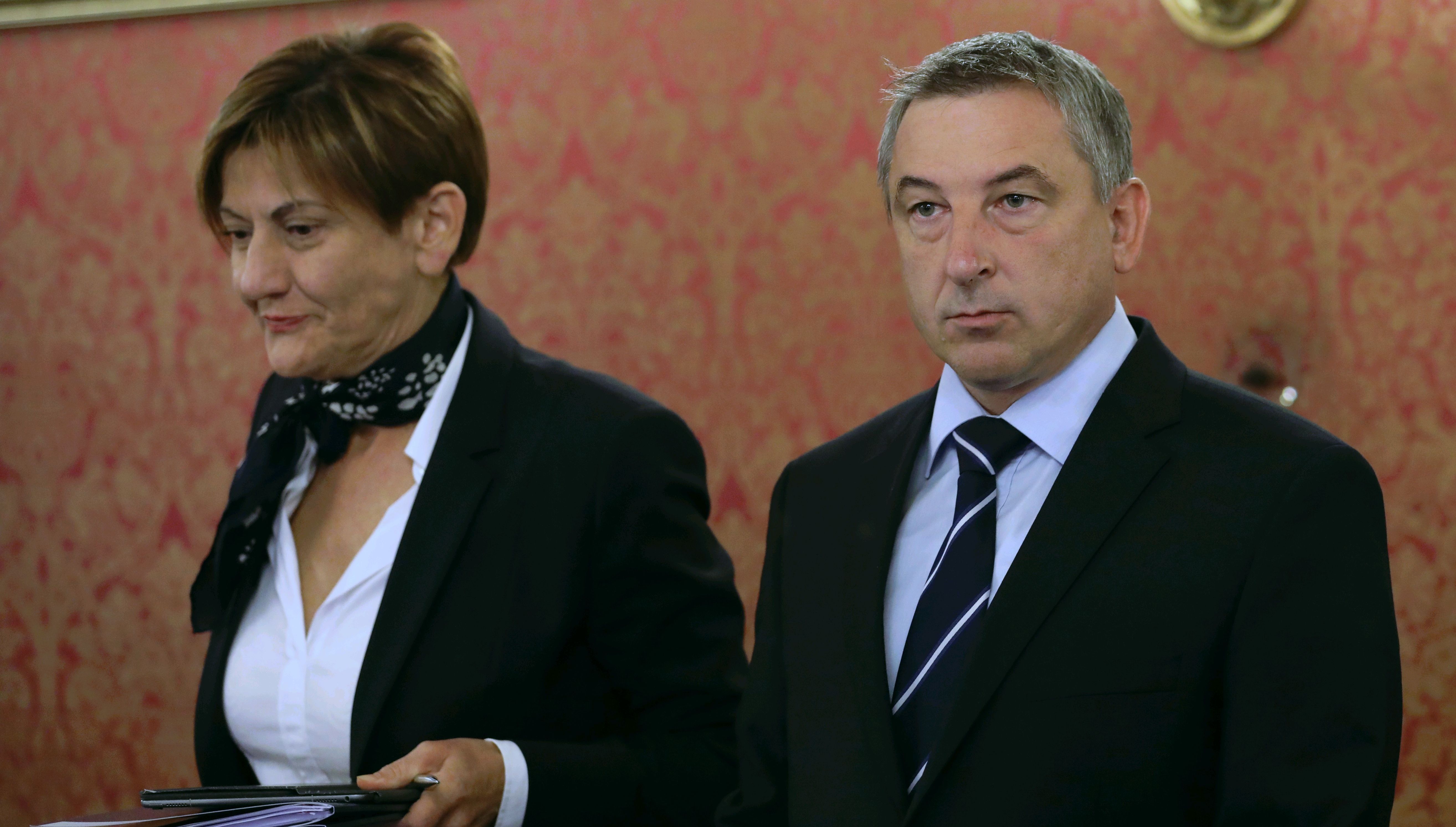 Zagreb, 07.09.2017. - Sjednica Vlade Republike Hrvatske. Na fotografiji potpredsjednici Vlade i ministri Martina Daliæ, Predrag tromar. foto HINA/Lana SLIVAR DOMINIÆ/lsd