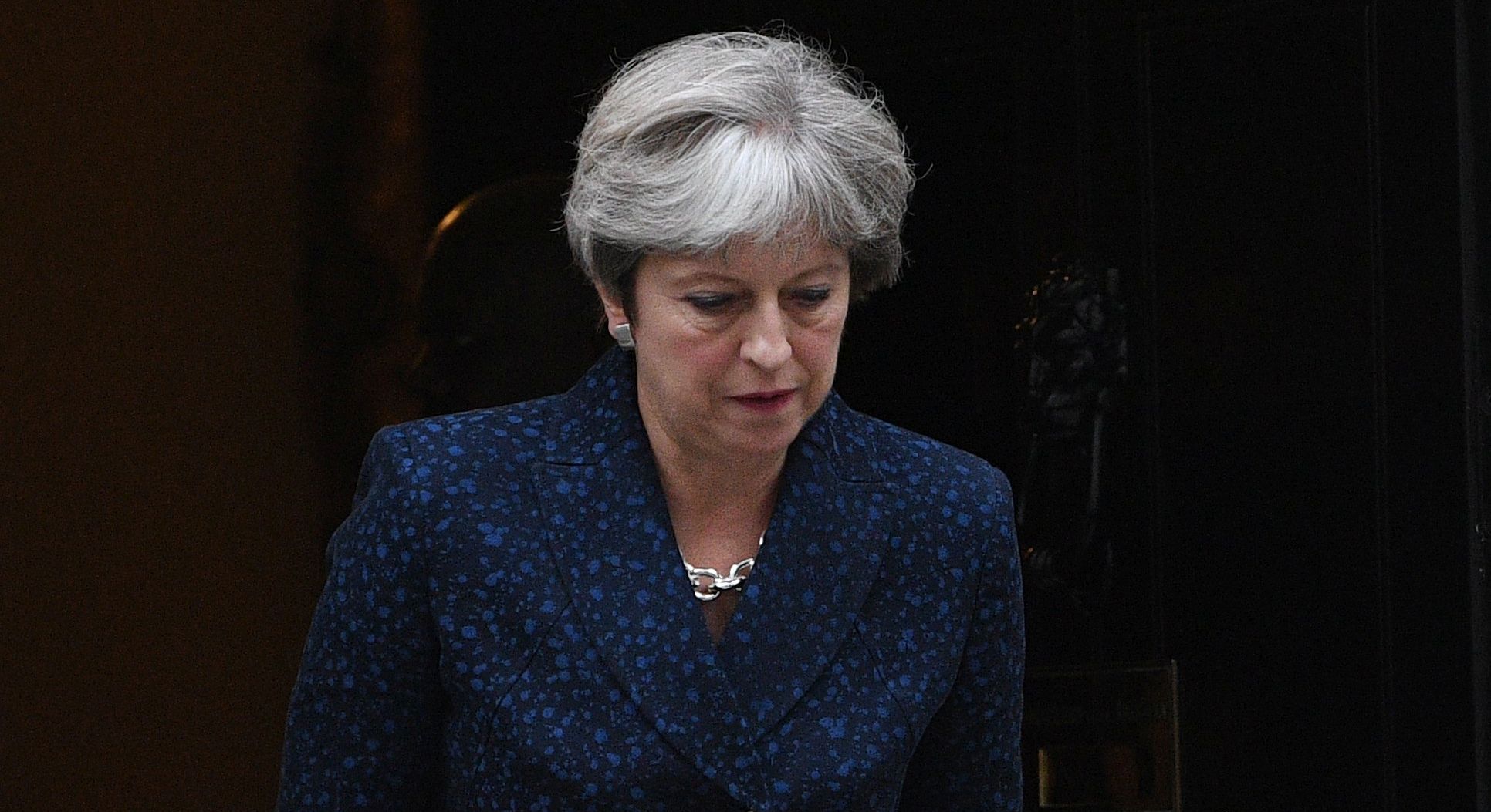 epa06189568 British Prime Minister, Theresa May leaves her London residence, 10 Downing street, in c entral London, Britain, 07 September 2017, to attend a EU withdrawal bill debate in the Britsih Houses of Parliament in Westminster.  EPA/FACUNDO ARRIZABALAGA