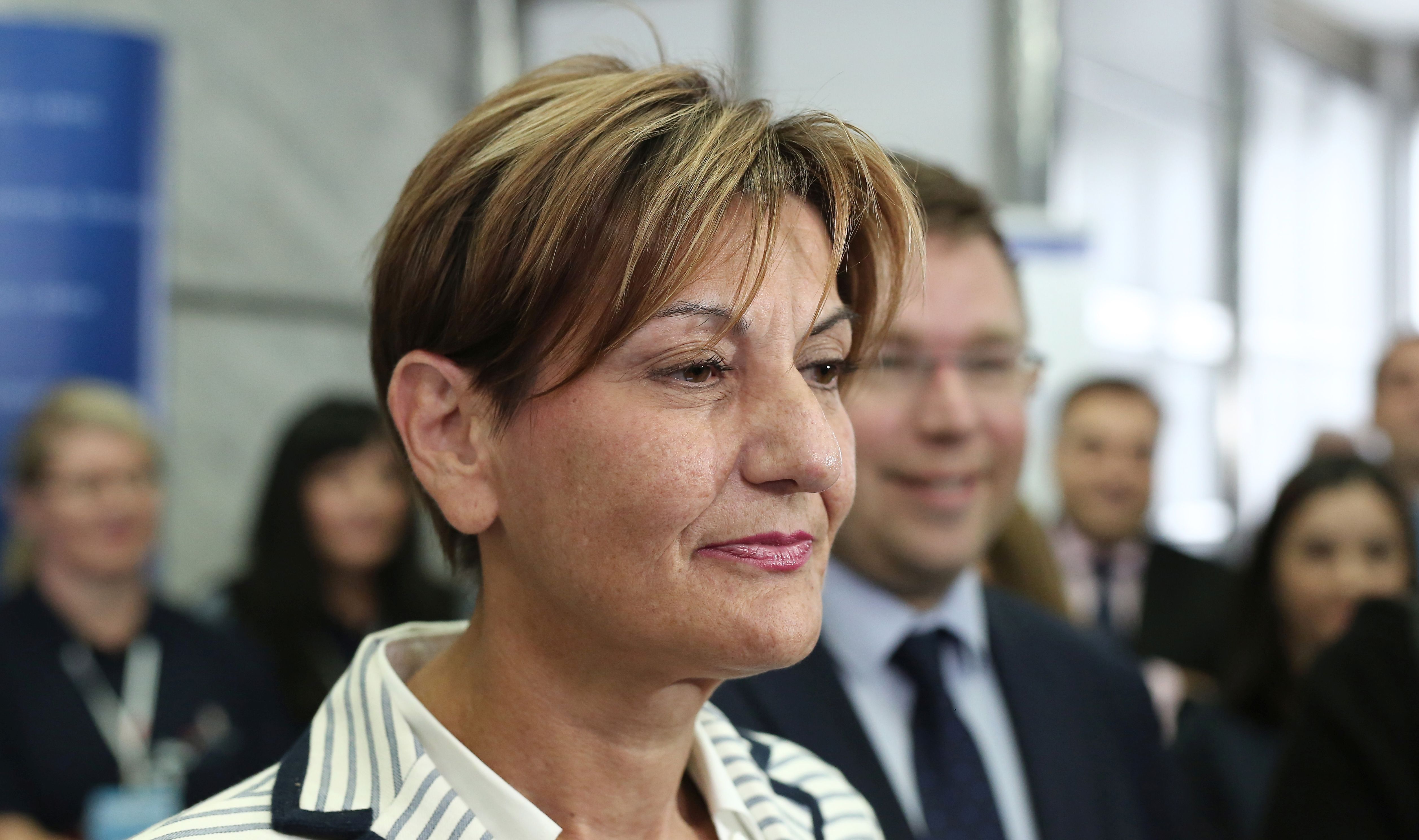 Zagreb, 8.09.2017. -  Potpredsjednica Vlade i ministrica gospodarstva, poduzetnitva i obrta Martina Daliæ predstavila je ciklus javnih dogaðanja "Sve na jednom mjestu".Na slici Martina Daliæ i Marko Paviæ.  foto HINA/Tomislav Pavlek/tp