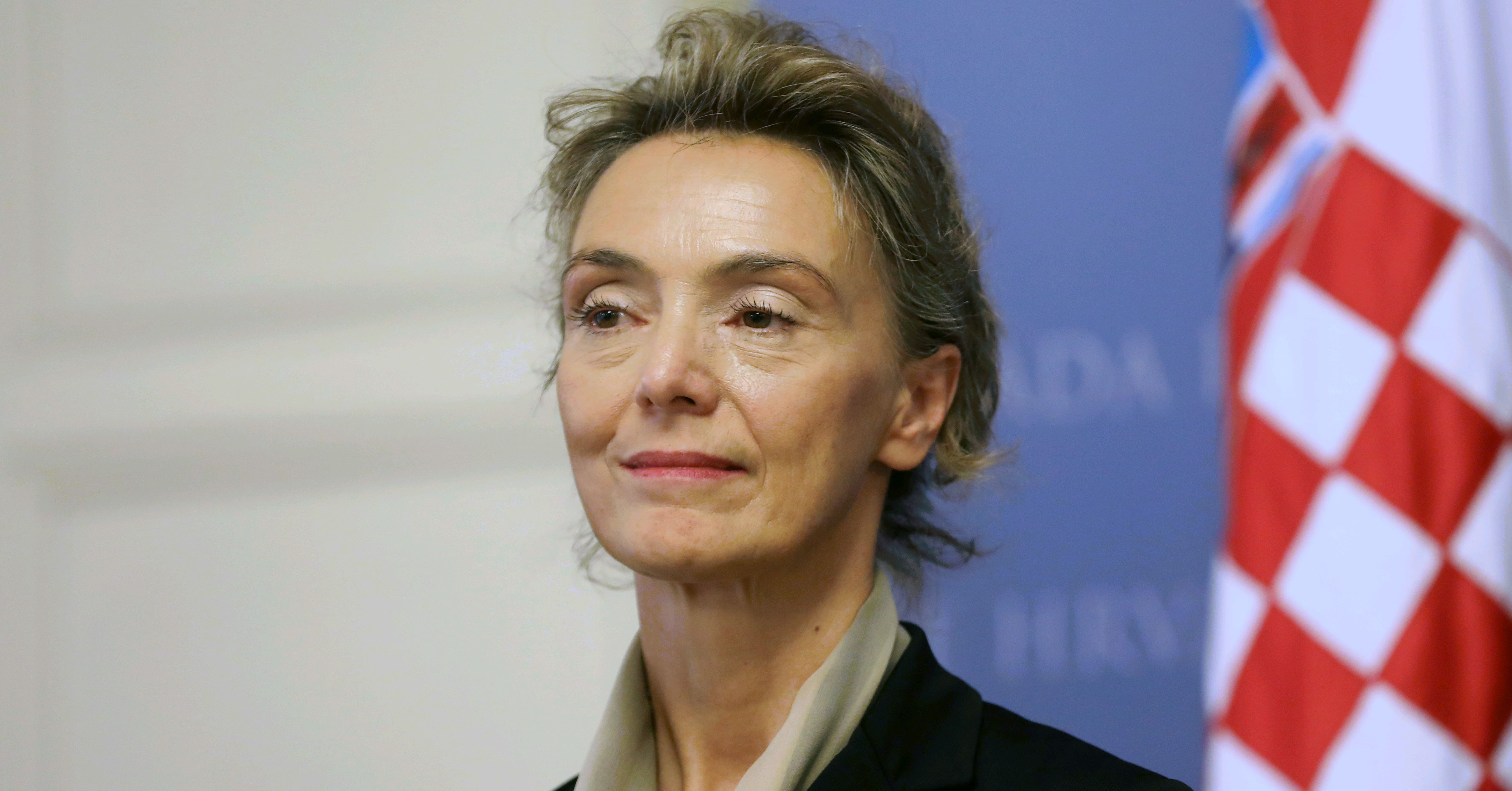 Zagreb, 14.09.2017. - Konferencija za medije premijera Andreja Plenkoviæa u Banskim dvorima. Na fotografiji potpredsjednica Vlade i ministrica vanjskih i europskih poslova Marija Pejèinoviæ Buriæ. foto HINA/ Lana SLIVAR DOMINIÆ/ lsd