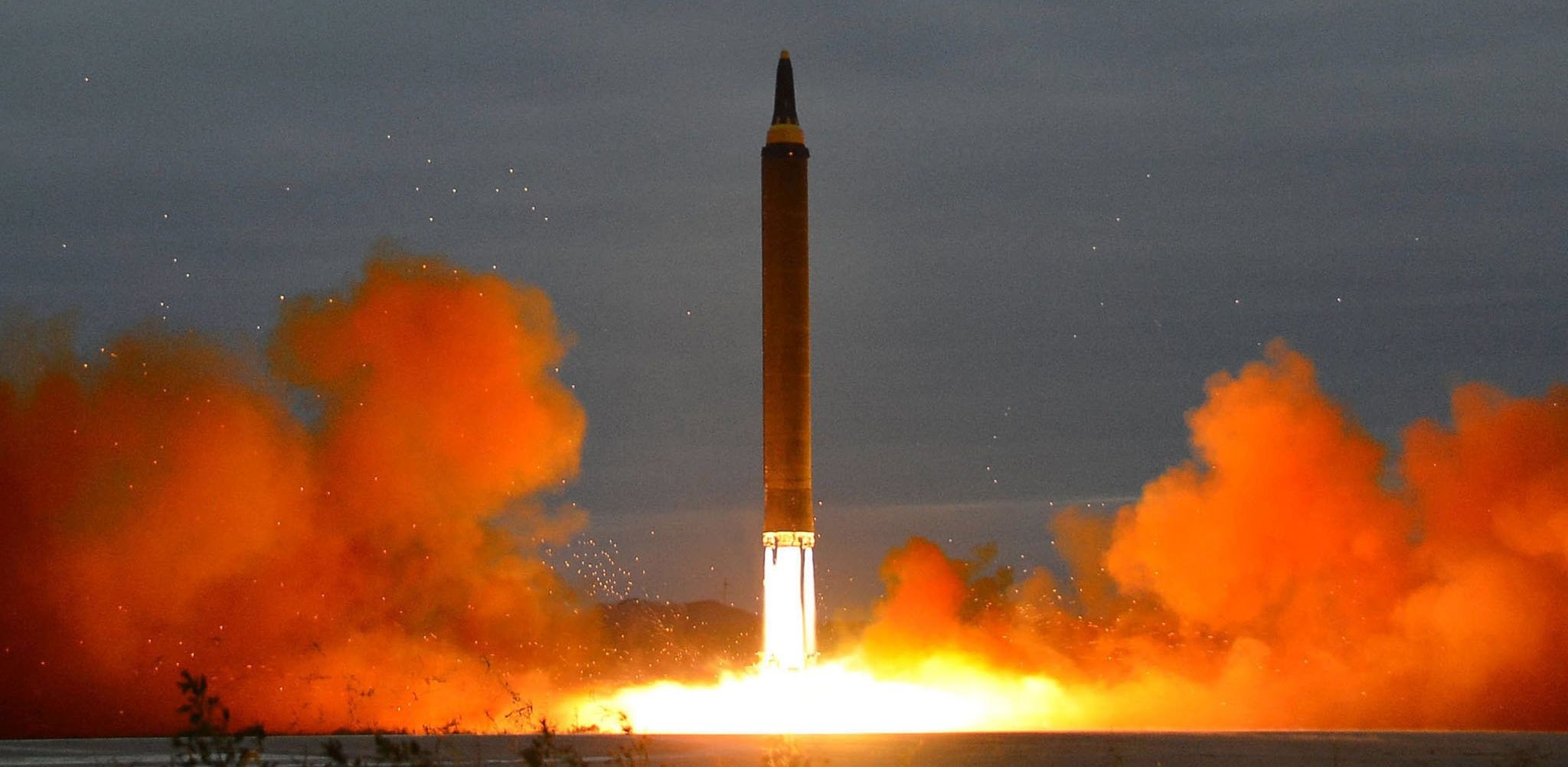 epa06205472 (FILE) - A photo released by the North Korean Central News Agency (KCNA), the state news agency of North Korea, shows an intermediate-range strategic ballistic rocket being launched during a drill at an undisclosed location in North Korea, 29 August 2017 (reissued 15 September 2017). North Korea fired a ballistic missile over northern Japan on 15 September 2017. The Japanese government issued a warning to its citizens after the missile flew over Japan and reportedly crashed in the Pacific Ocean, more than 2,000km east of the Japanese northern island of Hokkaido. No immediate damage was reported. According to reports quoting the South Korean and Japanese governments, the missile was purportedly fired from the North's capital Pyongyang.  EPA/KCNA   EDITORIAL USE ONLY