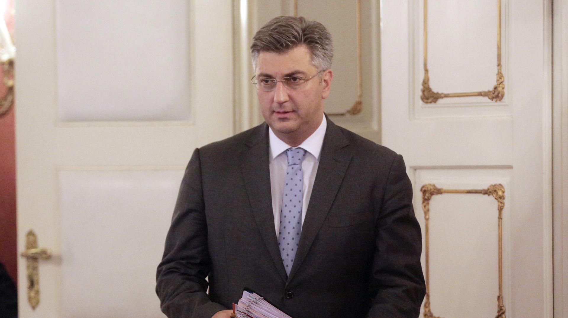 Zagreb, 22.09.2017 - Sjednica Vlade RH. Na slici premijer Andrej Plenkoviæ. foto HINA/ Dario GRZELJ/ ik