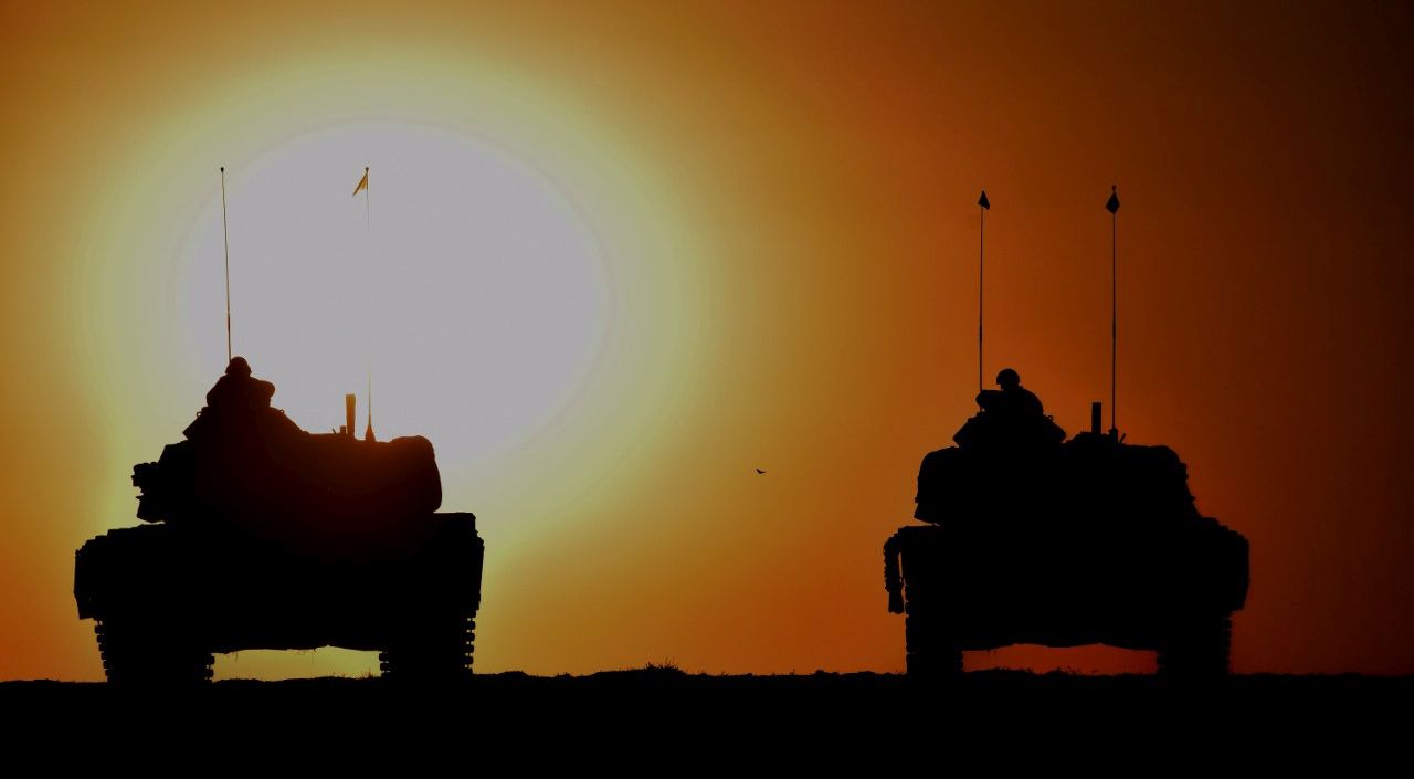 epa06235623 A handout photo made available by the Turkish General Staff press office shows Turkish soldiers with their tanks participate in a military exercise near the Turkish-Iraqi border in the Silopi district, in Sirnak city, Turkey, 29 September 2017 (issued 30 September 2017). The Kurdistan region is an autonomous region in northern Iraq since 1991, with an estimated population of 5.3 million people. The region shares borders with Turkey, Iran and Syria, all of which have large Kurdish minorities. The Kurdistan region on 25 September held a referendum for independence and the creation of the state of Kurdistan amidst divided international support.amidst divided international support.  EPA/TURKISH GENERAL STAFF PRESS OFFICE / HANDOUT  HANDOUT EDITORIAL USE ONLY/NO SALES