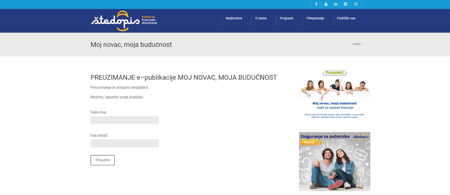 Screenshot stedopis.hr