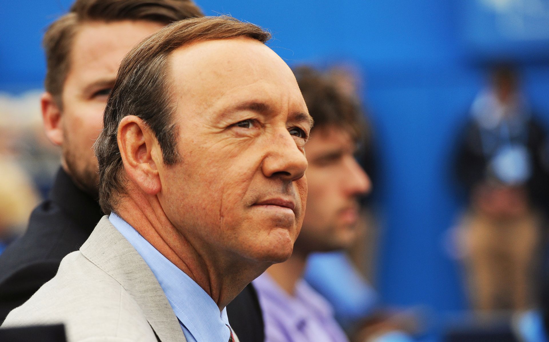epa06297780 (FILE) - US actor Kevin Spacey watches a match during the Aegon Tennis Championships at the Queen's Club in London, Britain, 12 June 2013 (reissued 30 October 2017). In a statement posted on Twitter on 29 October 2017, Spacey has apologized to US actor Anthony Rapp, who had accused Spacey of acting sexually inappropriate towards him when he was 14. In the same post, Spacey said he chose 'now to live as a gay man'.  EPA/ANDY RAIN