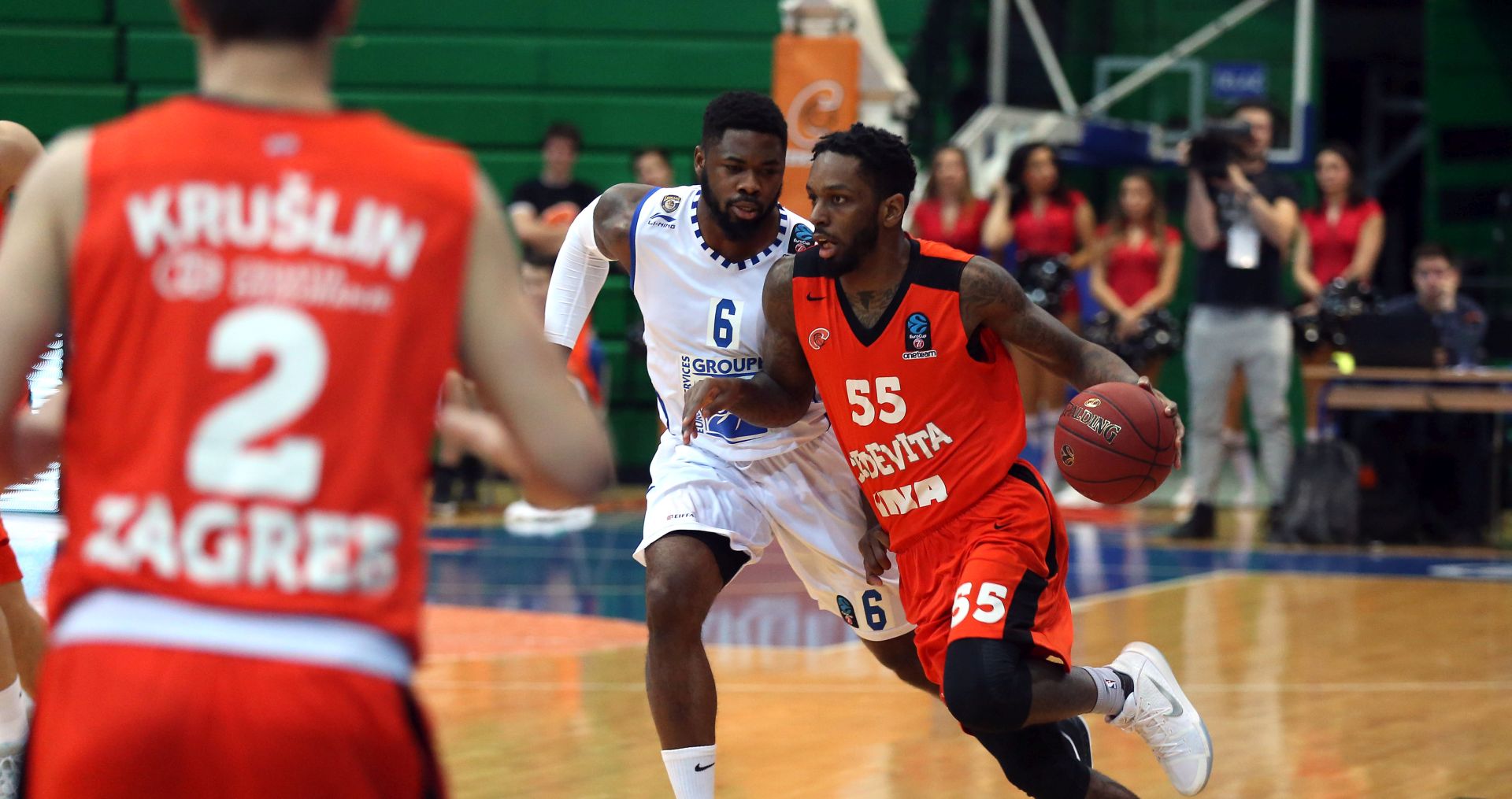 Zagreb, 27.12.2017 - Utakmica posljednjeg, 10. kola skupine A koarkakog Eurokupa Cedevita - Levallois. Na fotografiji Kevin Murphy.
foto HINA/ Denis CERIÆ /dc