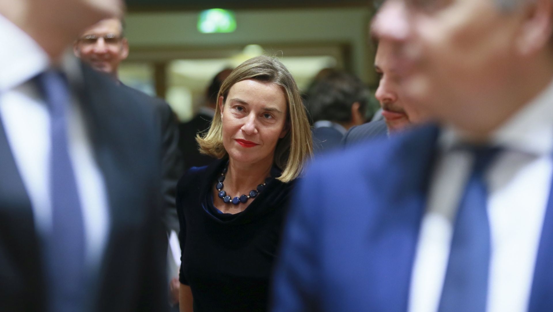 epa06463874 Federica Mogherini, the EU High representative for foreign policy arrives for the EU foreign ministers meeting in Brussels, Belgium, 22 January 2018.  EPA/OLIVIER HOSLET
