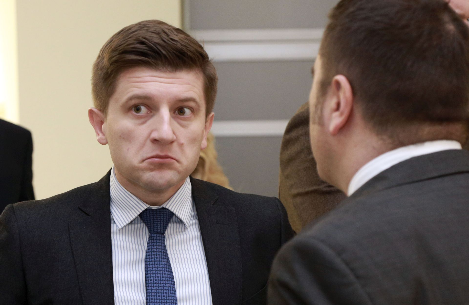 Zagreb, 14.2.2018. - Na forumu Udruge društava za upravljanje mirovinskim fondovima, Ekonomskog fakulteta i Hanza medije "Financije za svakoga" predstavljeno je istraživanje o razlikama financijske pismenosti ovisno o geografskom području i dobnoj skupini. Forum je otvorio ministar financija Zdravko Marić (na slici).
Foto HINA/ Dario GRZELJ/ dag