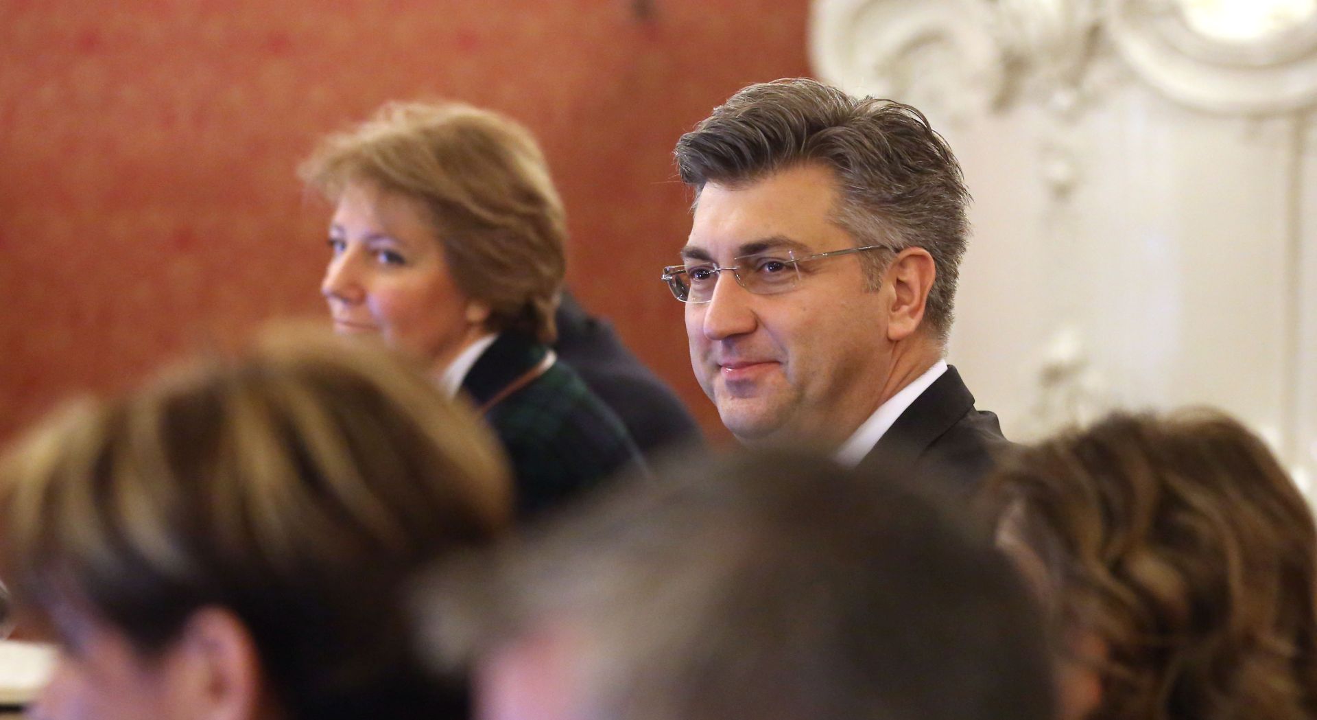 Zagreb, 15.02.2018 - Sjednica Vlade Republike Hrvatske. Na fotografiji Andrej Plenković.  foto HINA/ Daniel KASAP/ dk