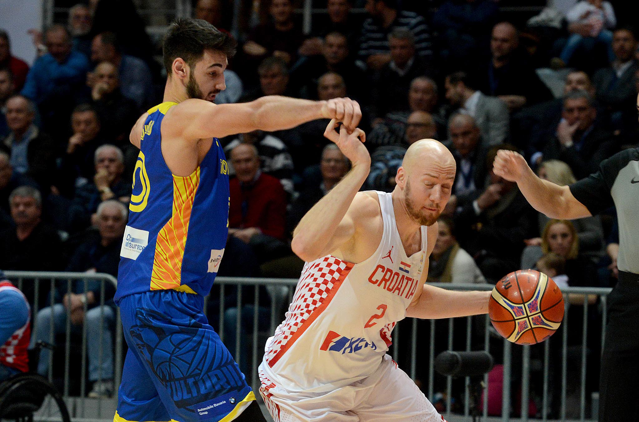 Zadar, 23.02.2018. - Utakmica 3. kola skupine D prvog kvalifikacijskog kruga za Svjetsko prvenstvo koarkaa Hrvatska - Rumunjska. Na fotografiji Hrvoje Periæ.
foto HINA/ ml