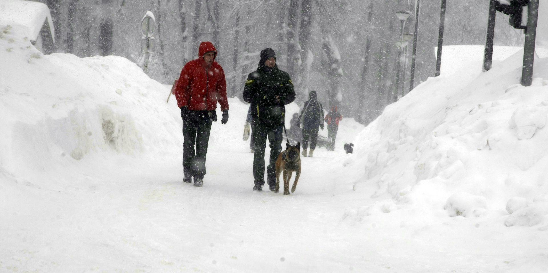 Delnice, 25.02.2018. - Snijeg u Delnicama.
foto HINA/ Miljenko KLEPAC/ ml
